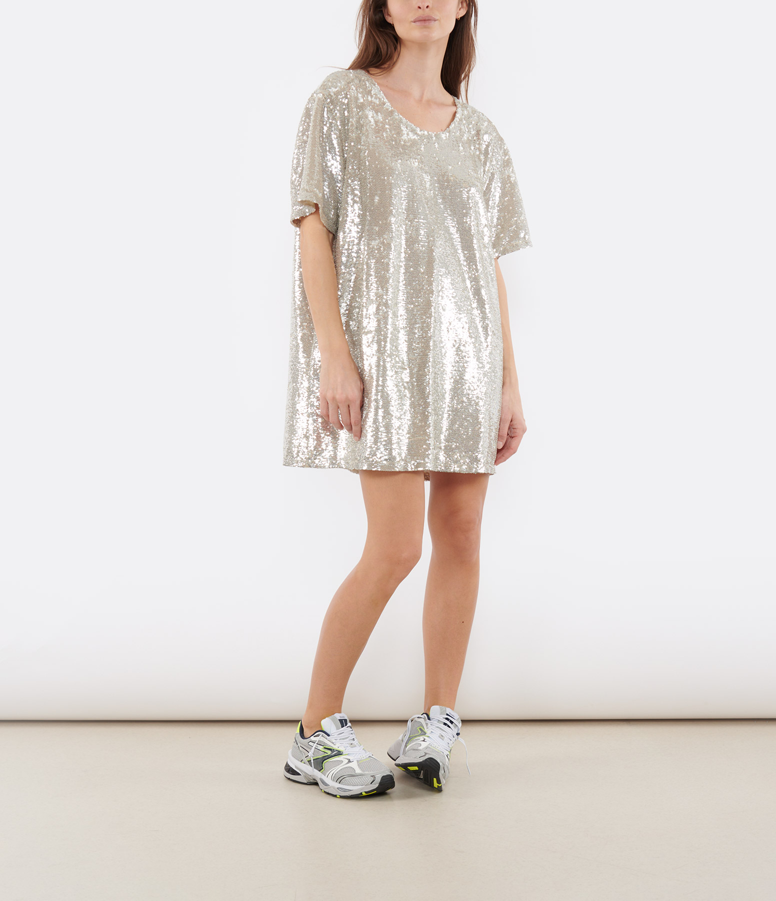 Lima Champagne Sequin Dress