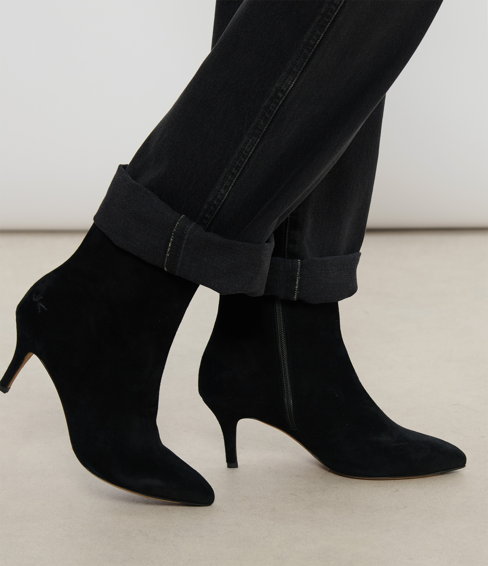 Boye 70 Black Suede Ankle Boots