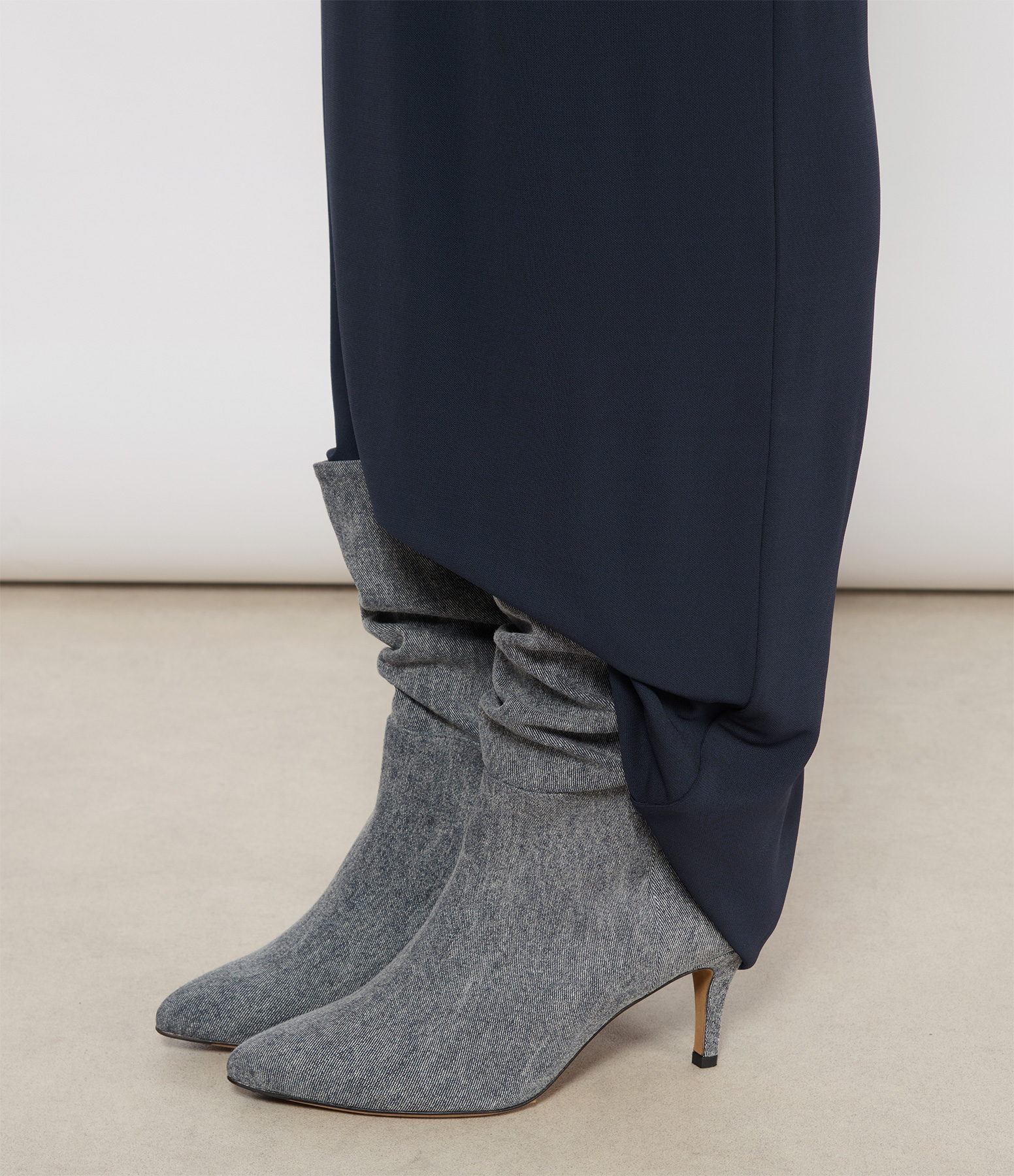 Badi 70 Navy Denim Ankle Boots, JV x Véronika Loubry Collaboration