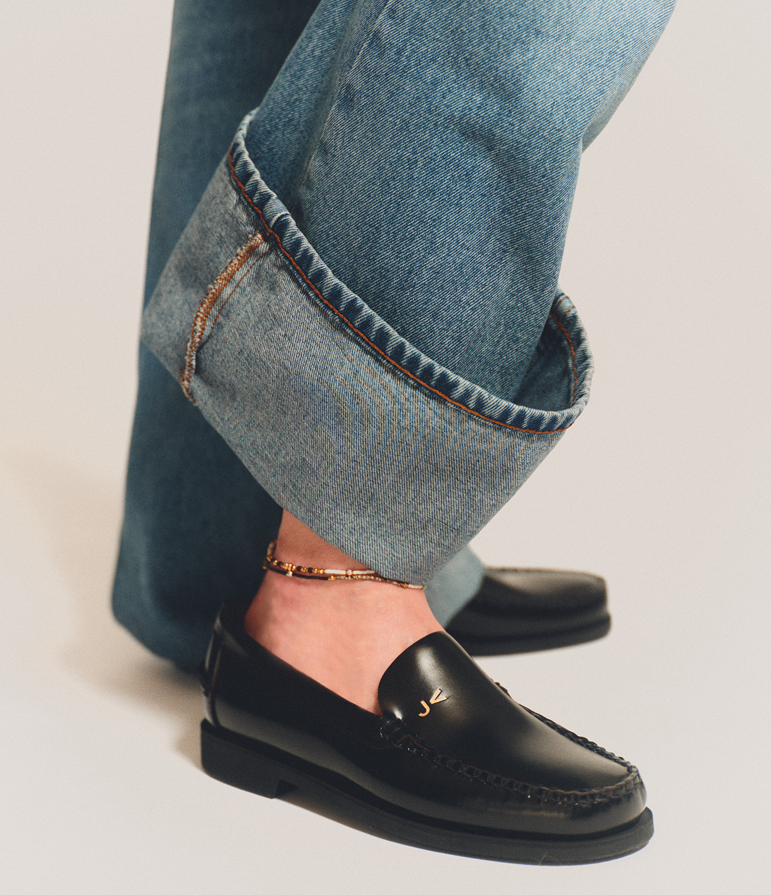 Black Frank Loafers, Jeanne Vouland x Sebago Collaboration