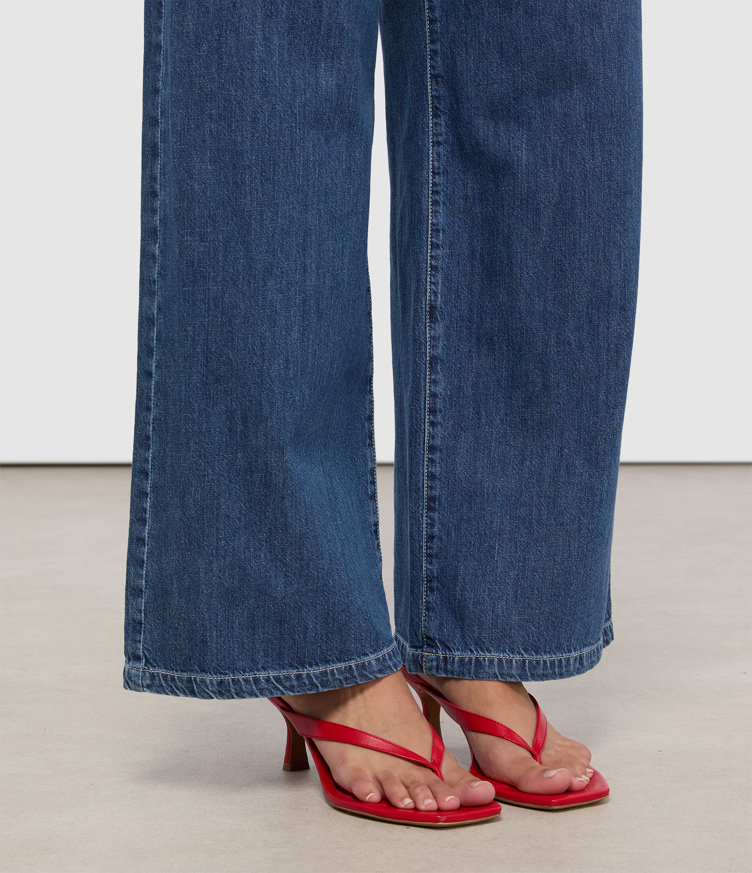Paros Red Leather Sandals