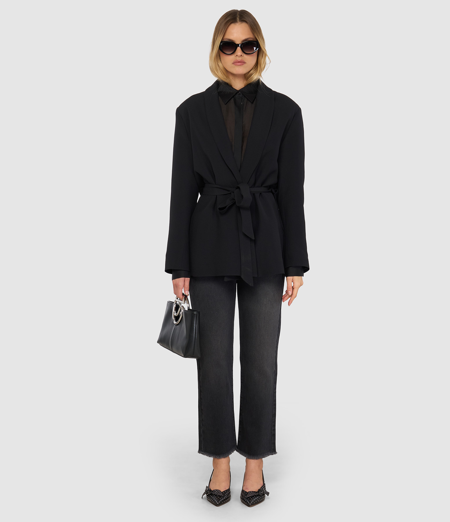 Jean Henzo Bleached Black Denim