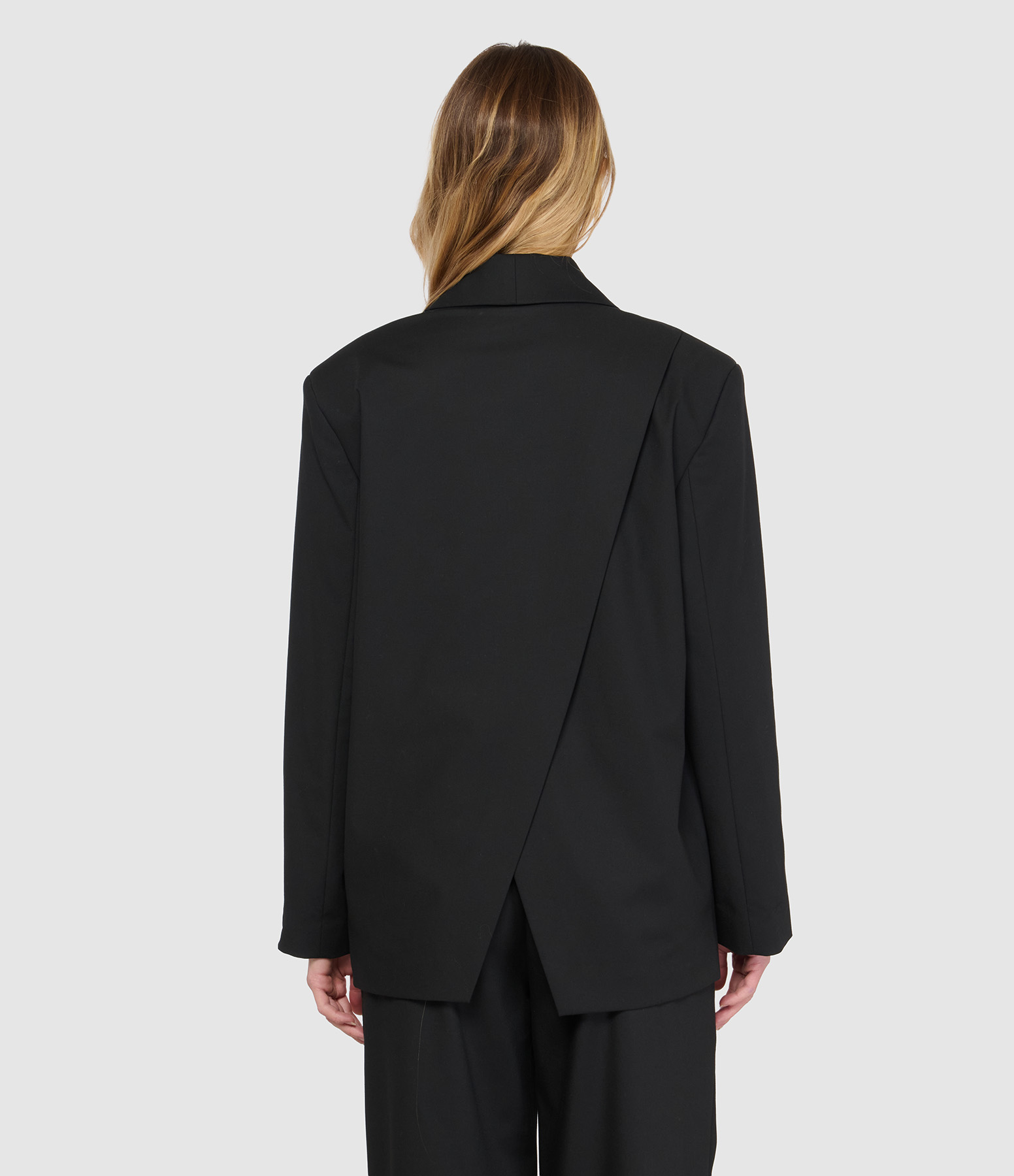 Rosali Black Cross-Back Blazer