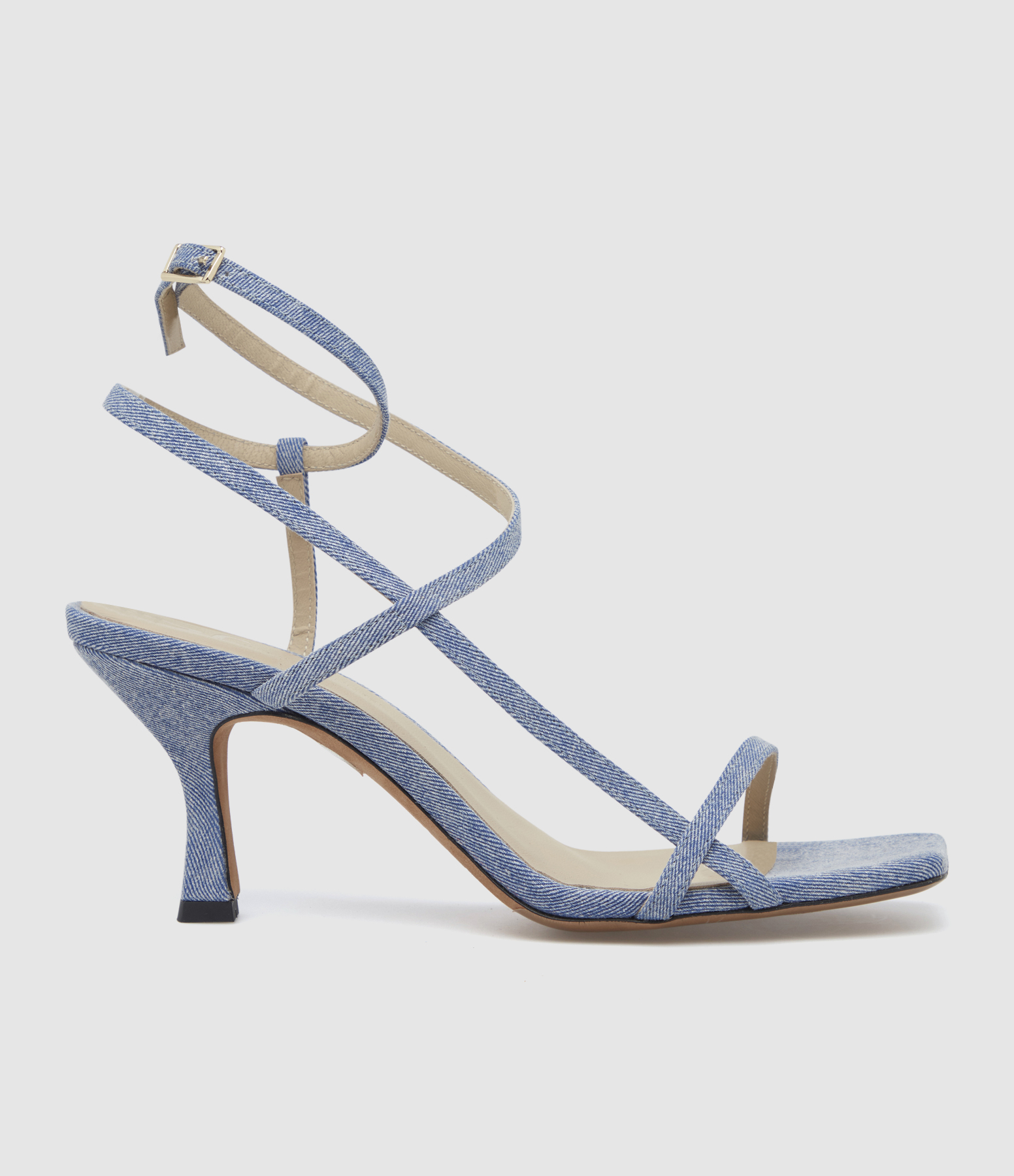 Blue Sublim Double Denim Sandals, Jeanne Vouland x Véronika Loubry Collaboration