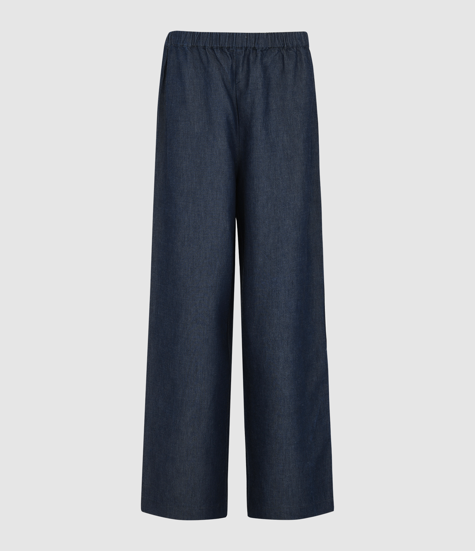 Indigo Blue Panama Denim Trousers