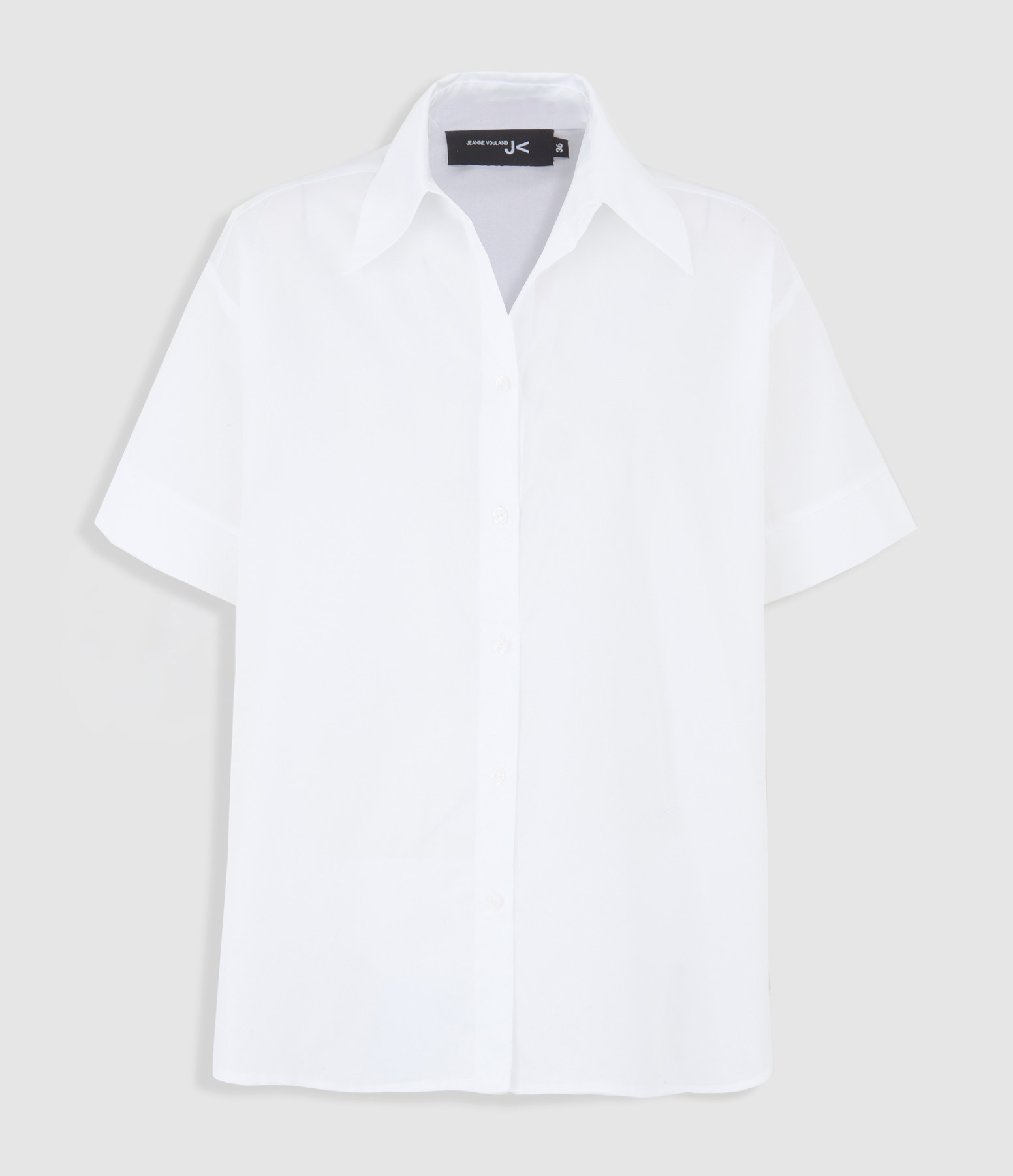Piana White Satin Poplin Shirt