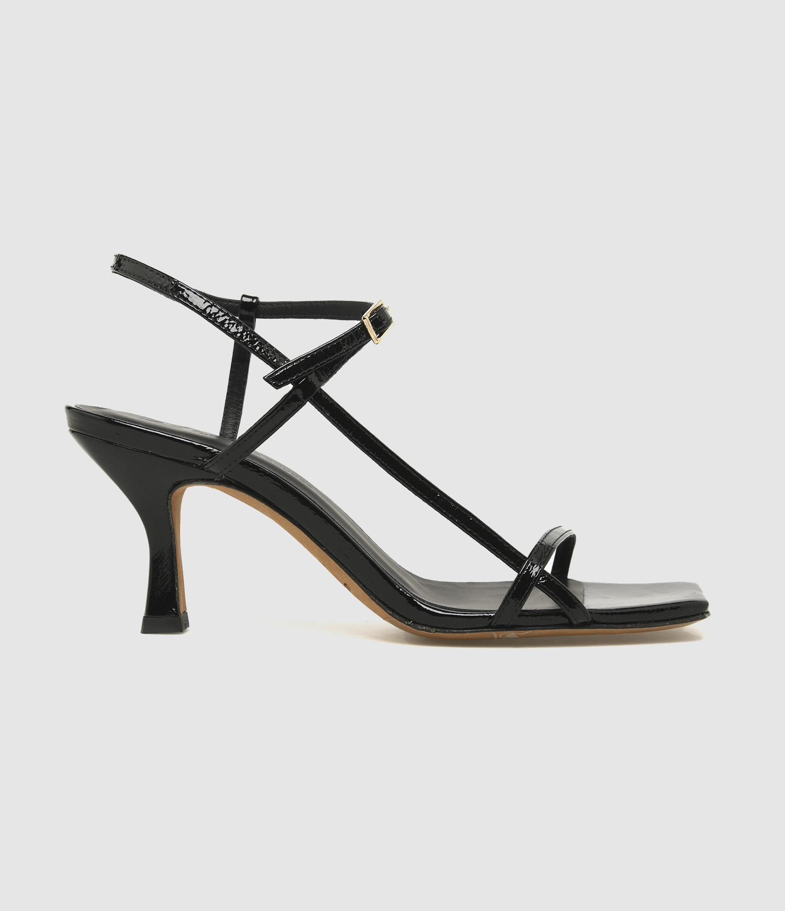 Sublim Simple Black Leather Sandals