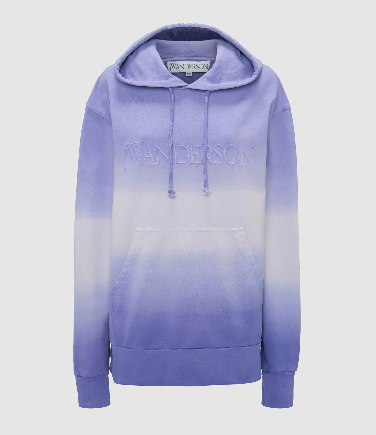 Lavender Gradient Embroidered Logo Hoodie