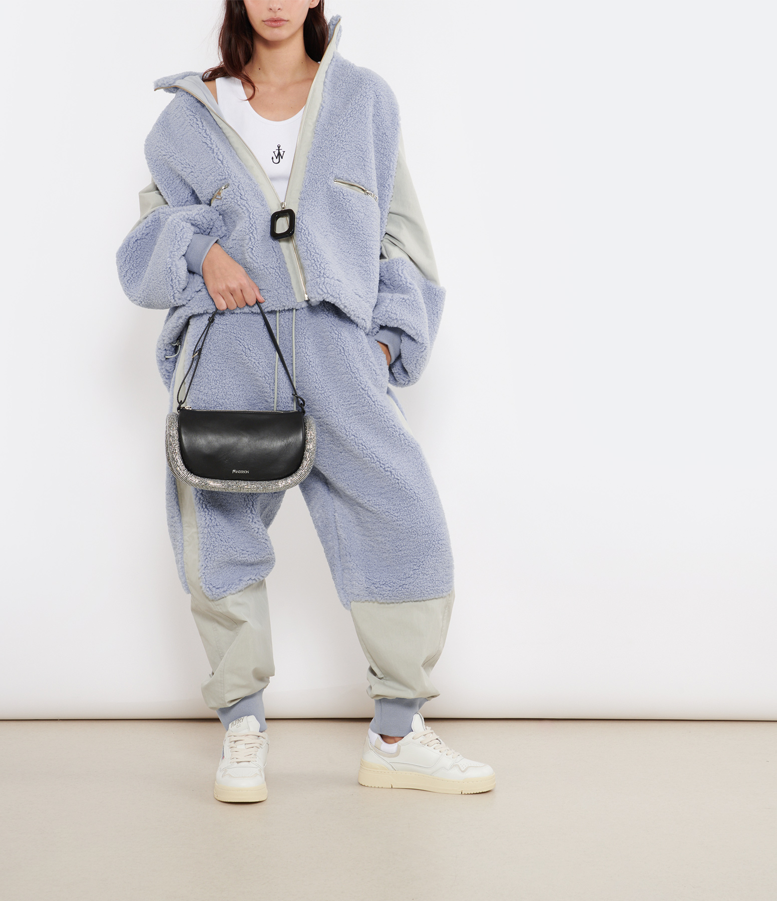 Colour Block Track Trousers – Light Blue