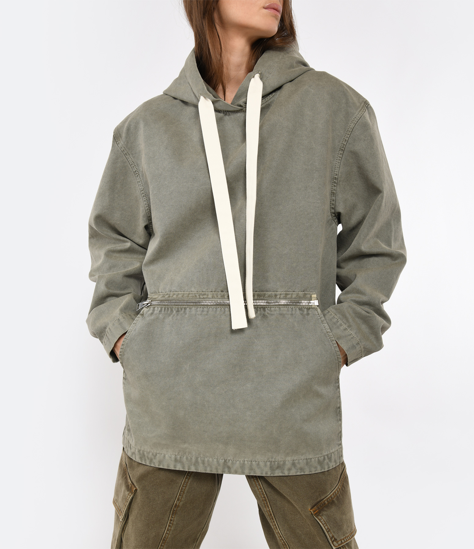 Capsule Clay Grey Garment-Dyed Sweatshirt