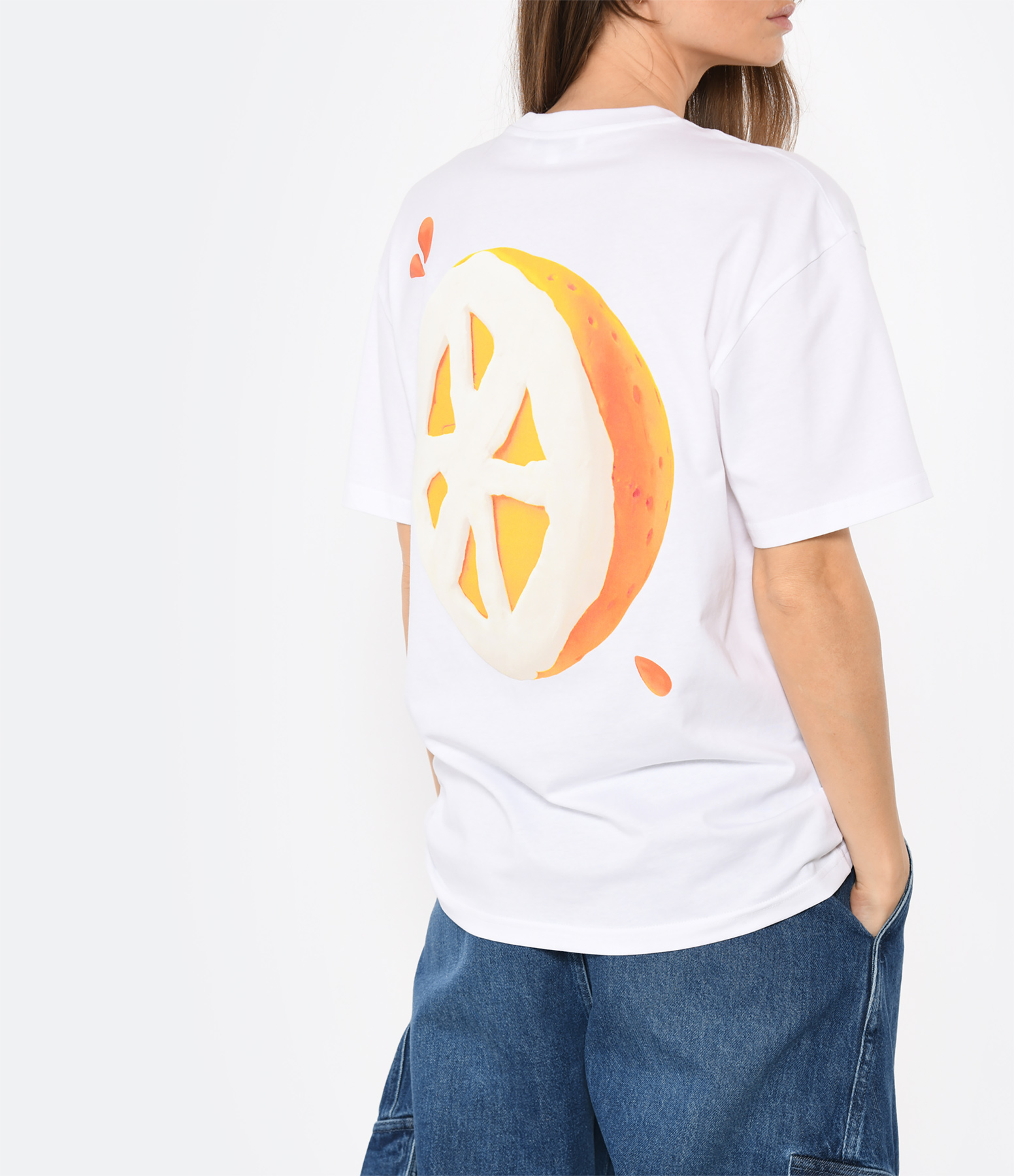 JWA Orange and White T-shirt, Clay Collection
