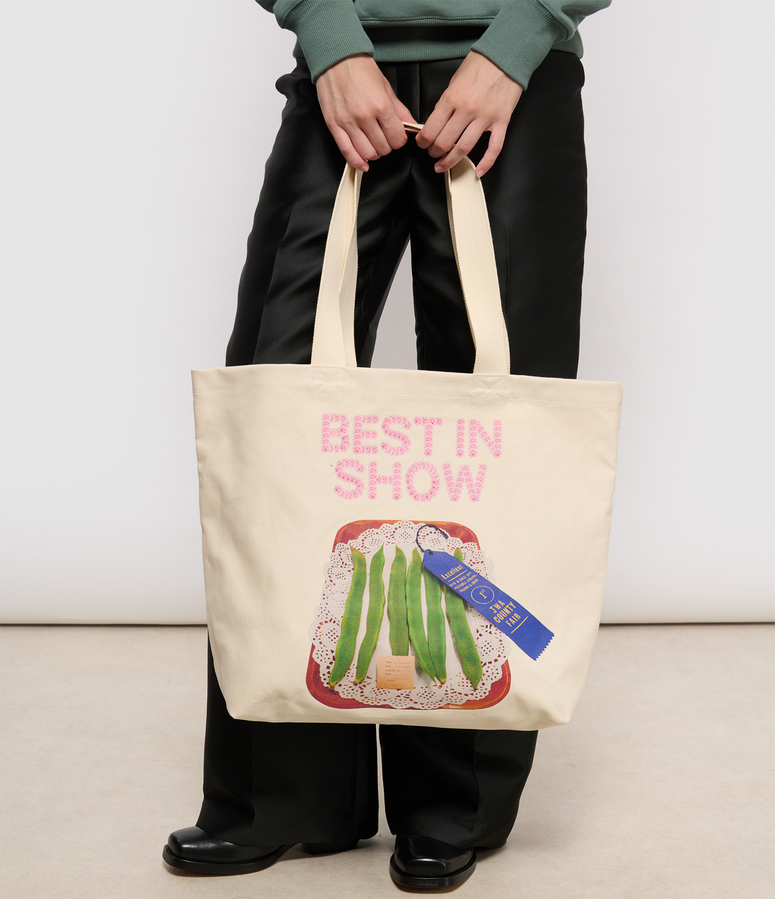 Best In Show Natural Canvas Tote Bag