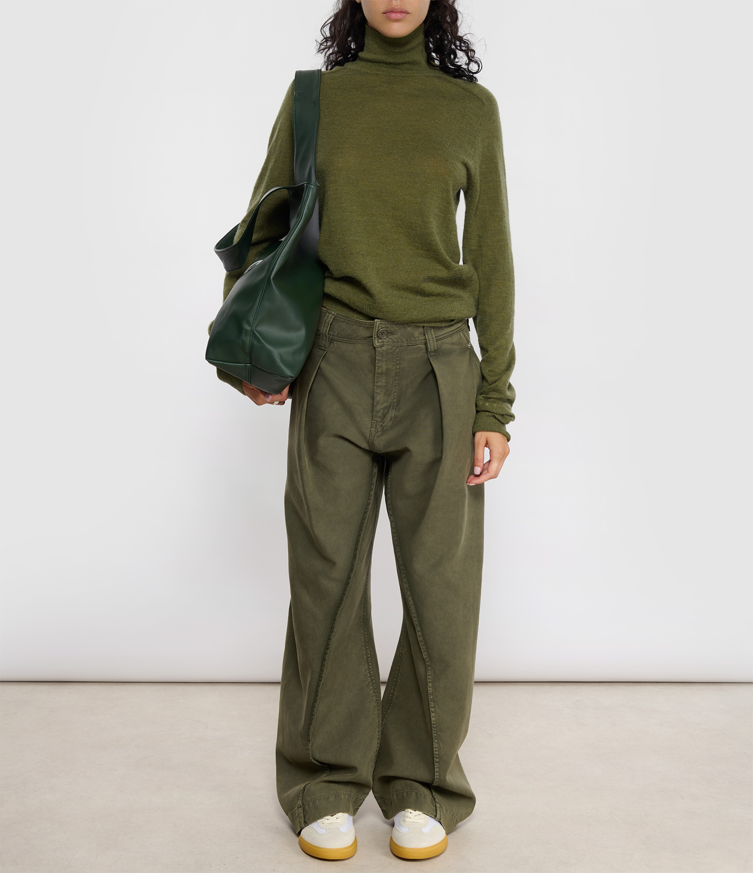Khaki Turtleneck Jumper