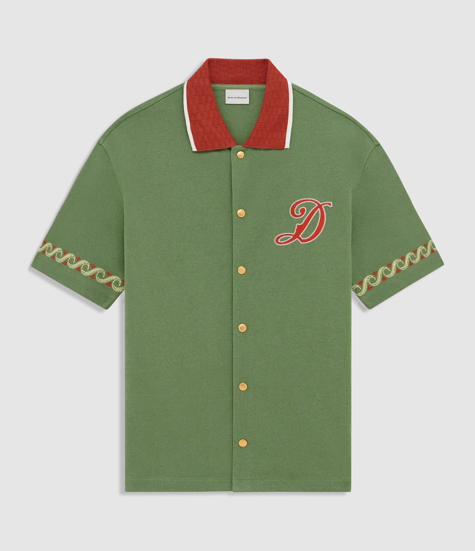 Drùle Sport Embroidered Shirt – Water Green