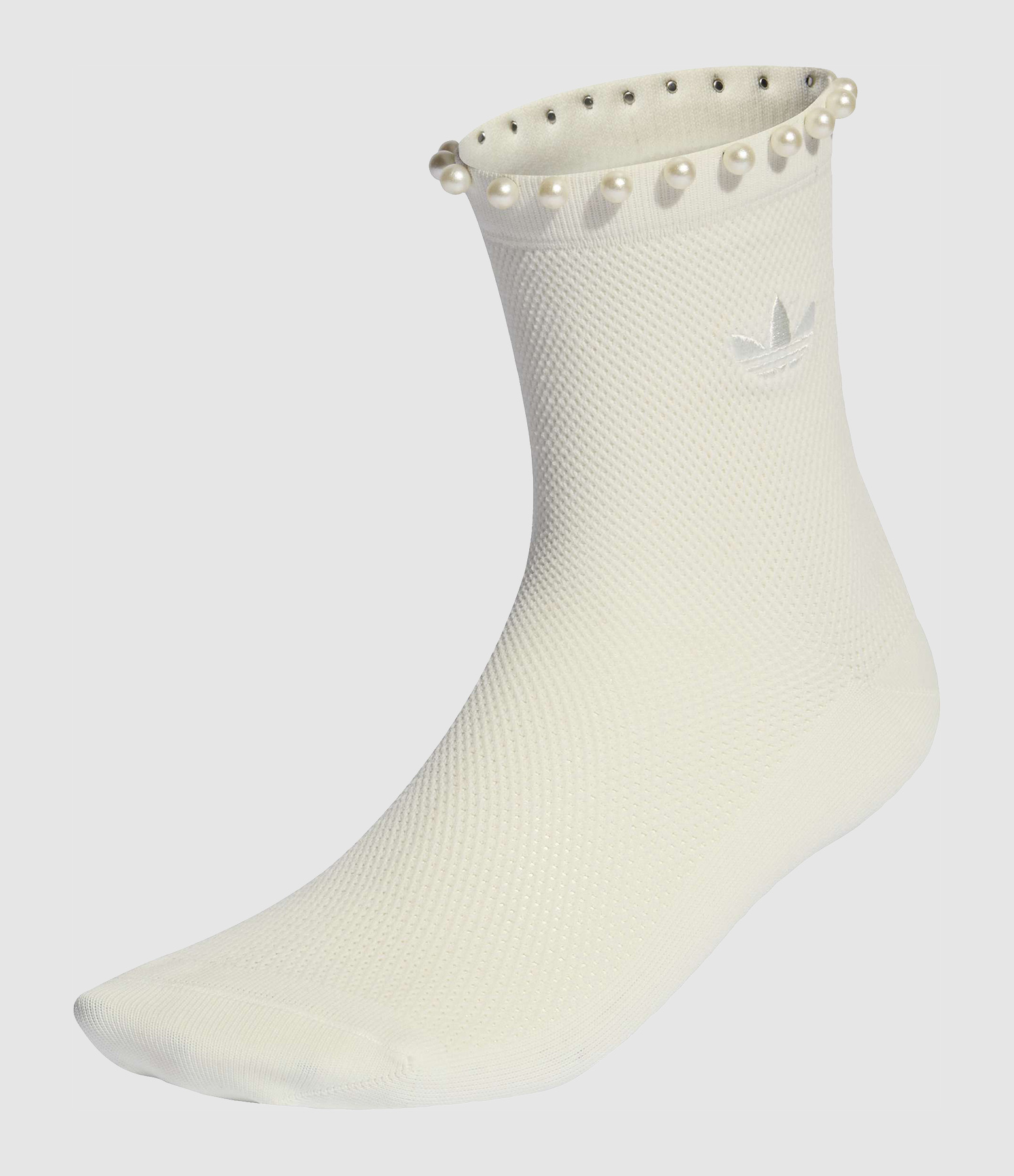 Pearls Cr S 1P Off-White Socks