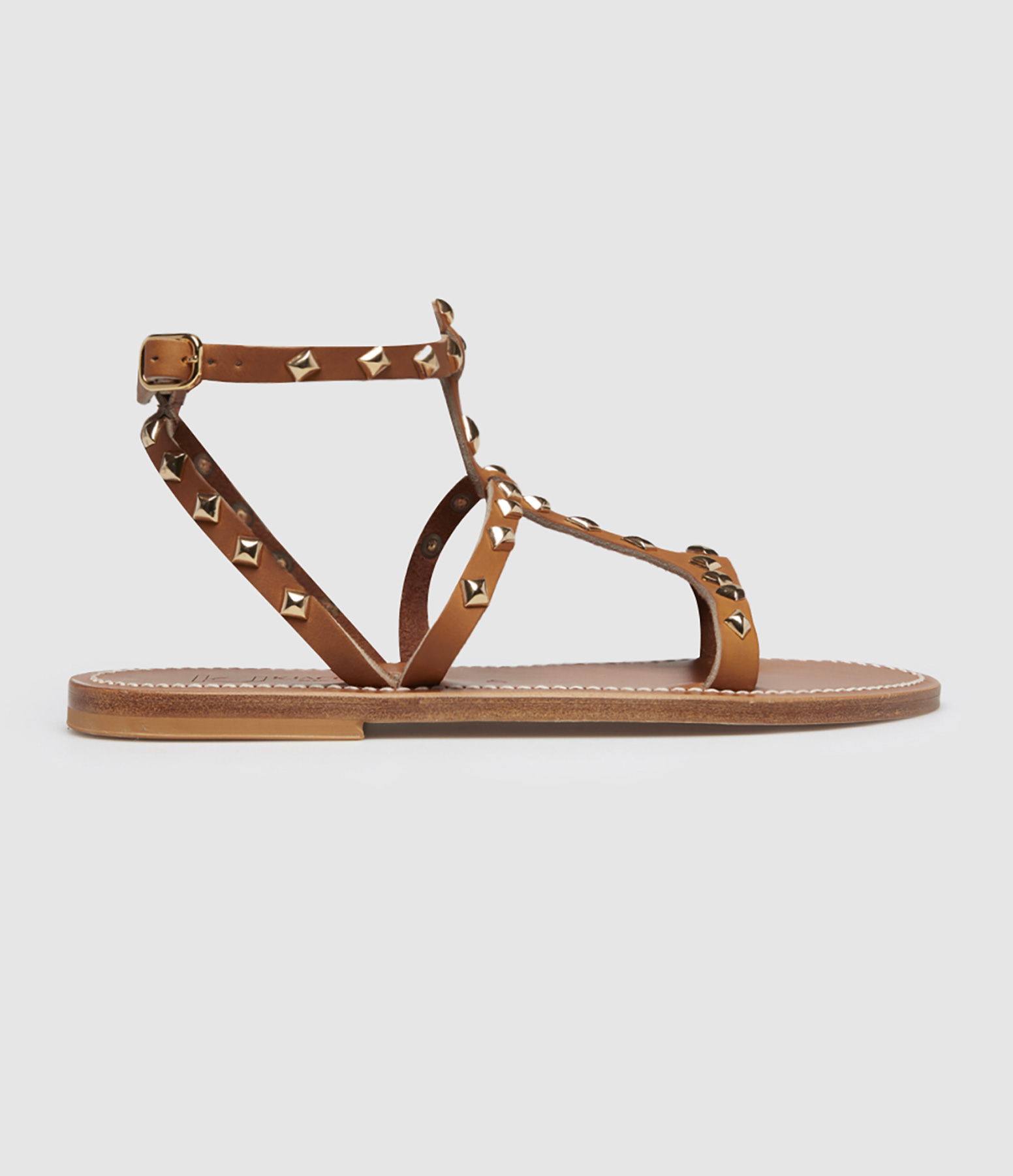 Arelatepyr Sandals in Natural and Gold