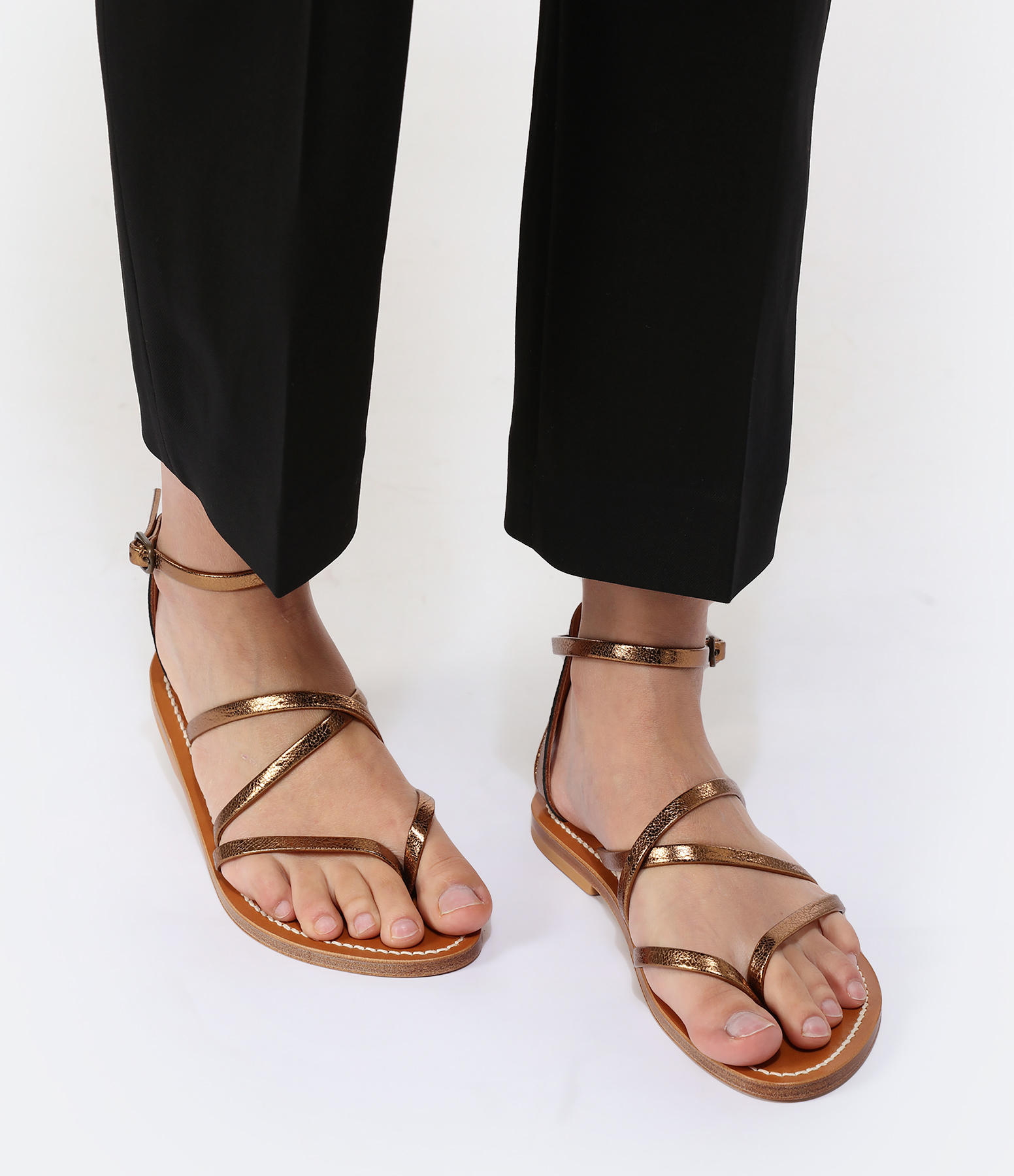 Epicure Metyl Bronze Leather Sandals