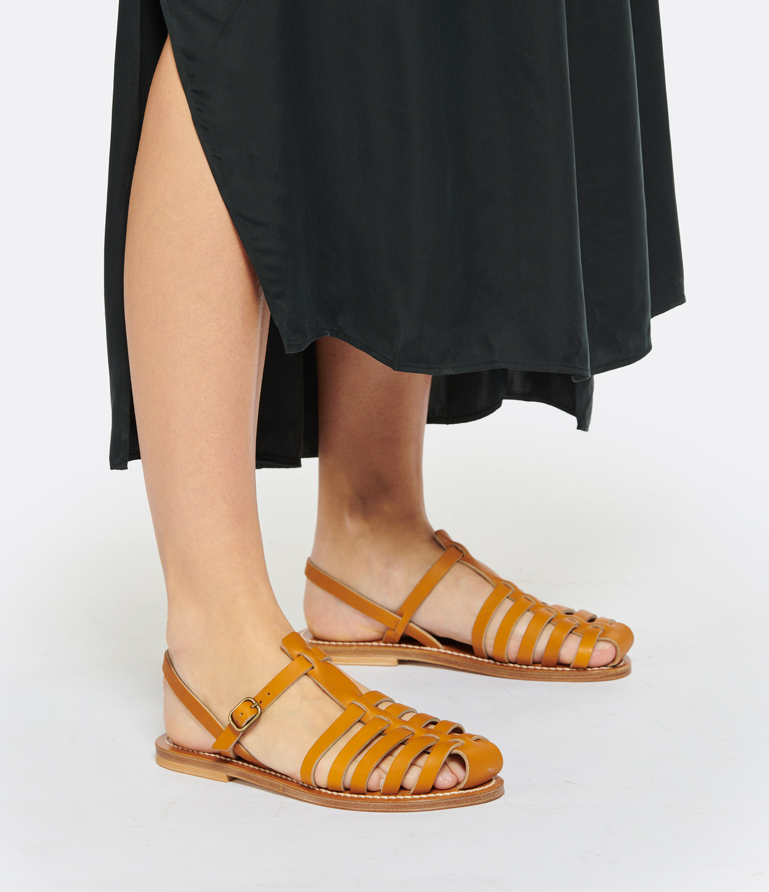 Adrien Sandals in Natural-Coloured Leather