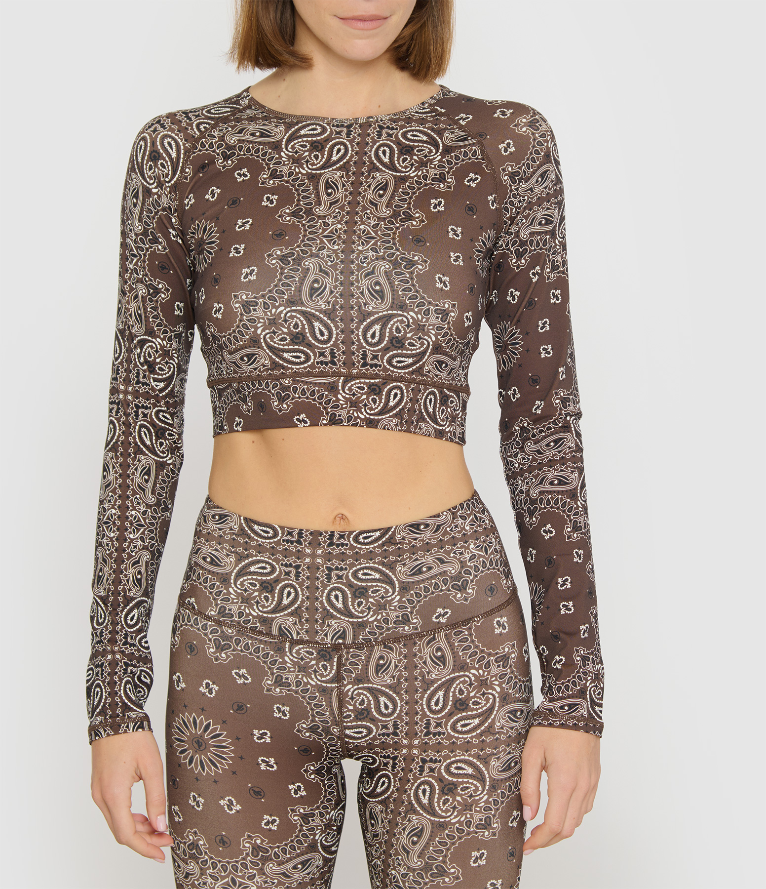 Choco Long-Sleeved Yoga T-shirt