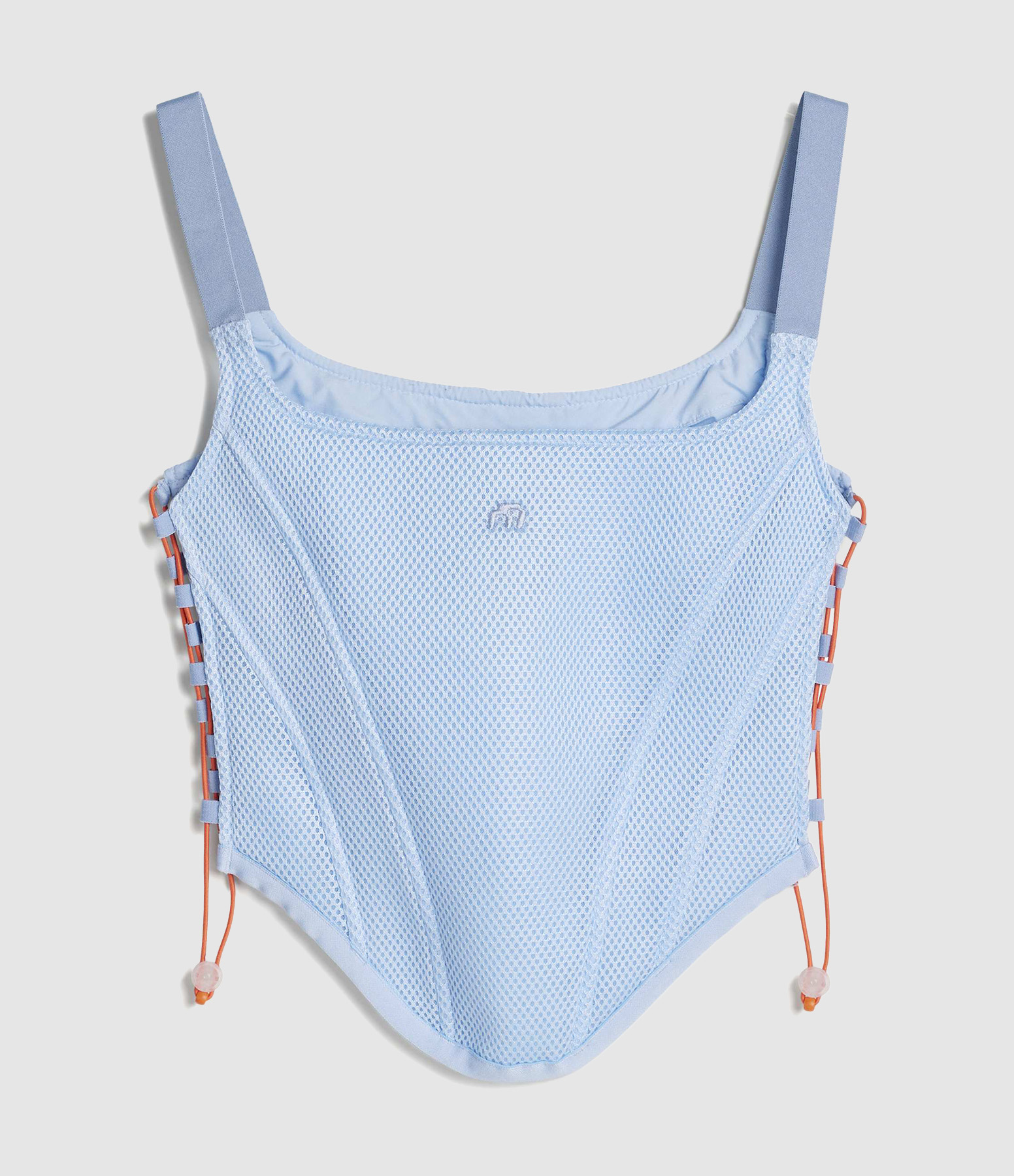 Clear Blue Corset Top, Adidas x Miaou Collaboration