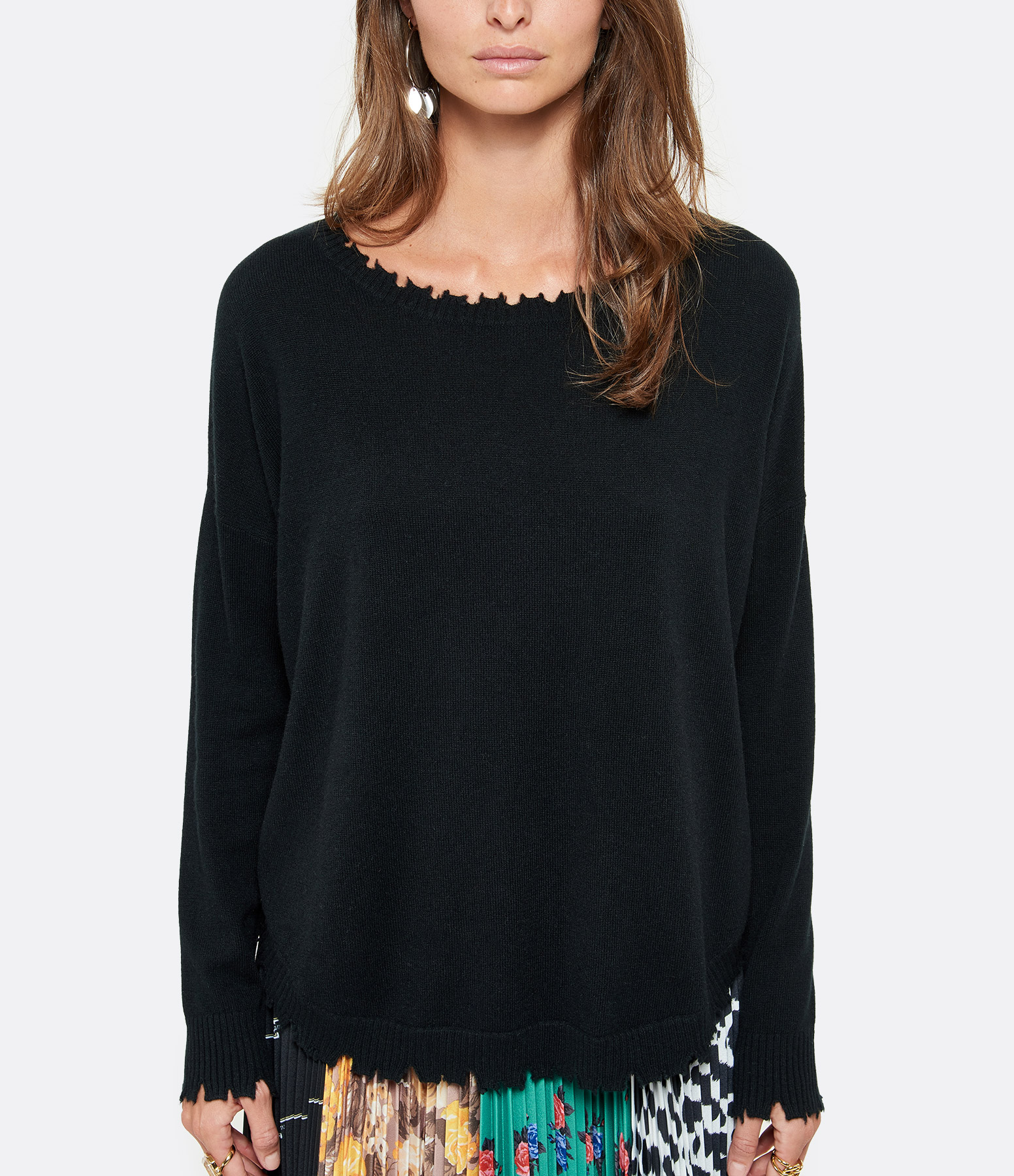 Mela Black Cashmere Jumper
