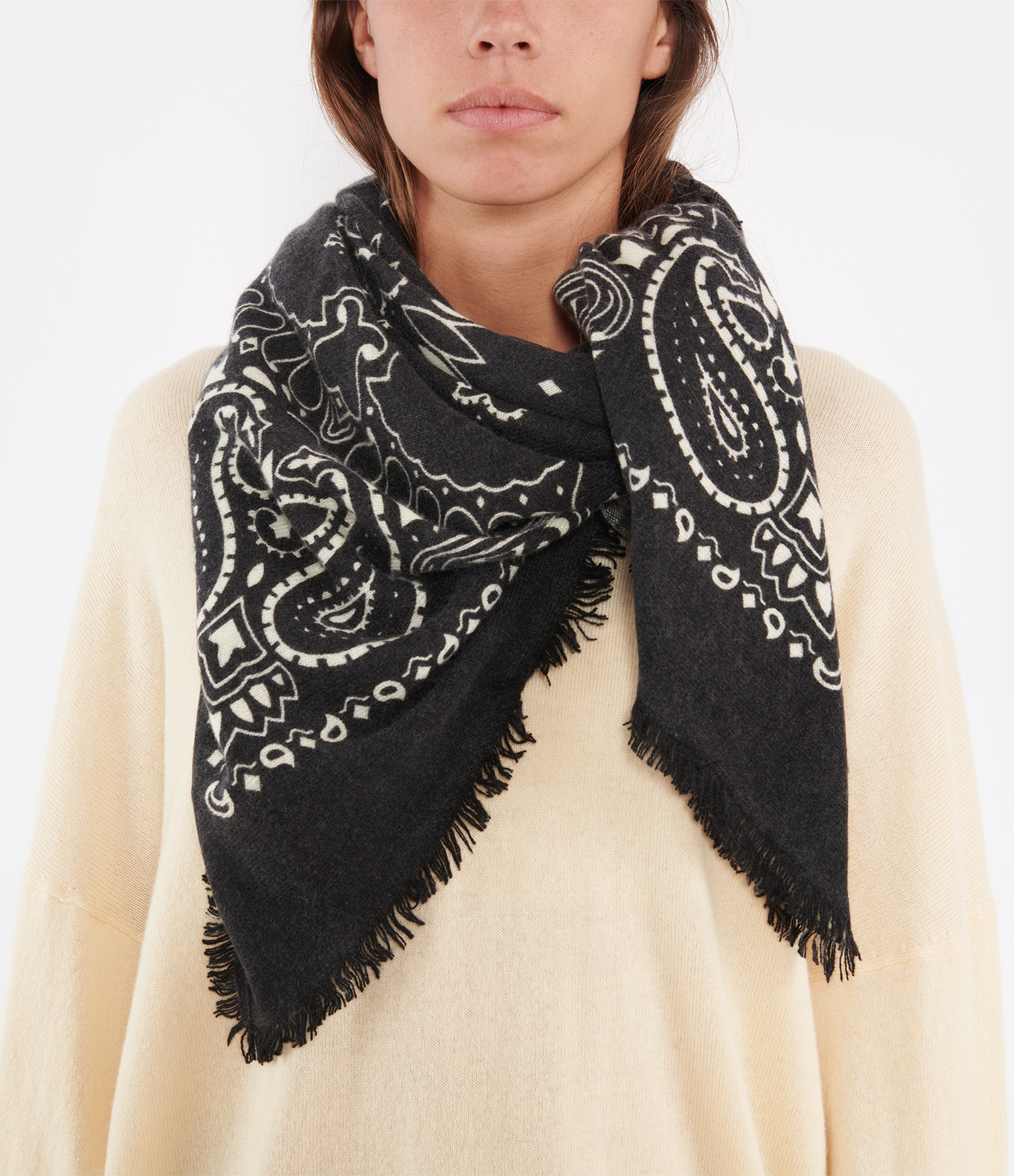 Black Hachiko Scarf
