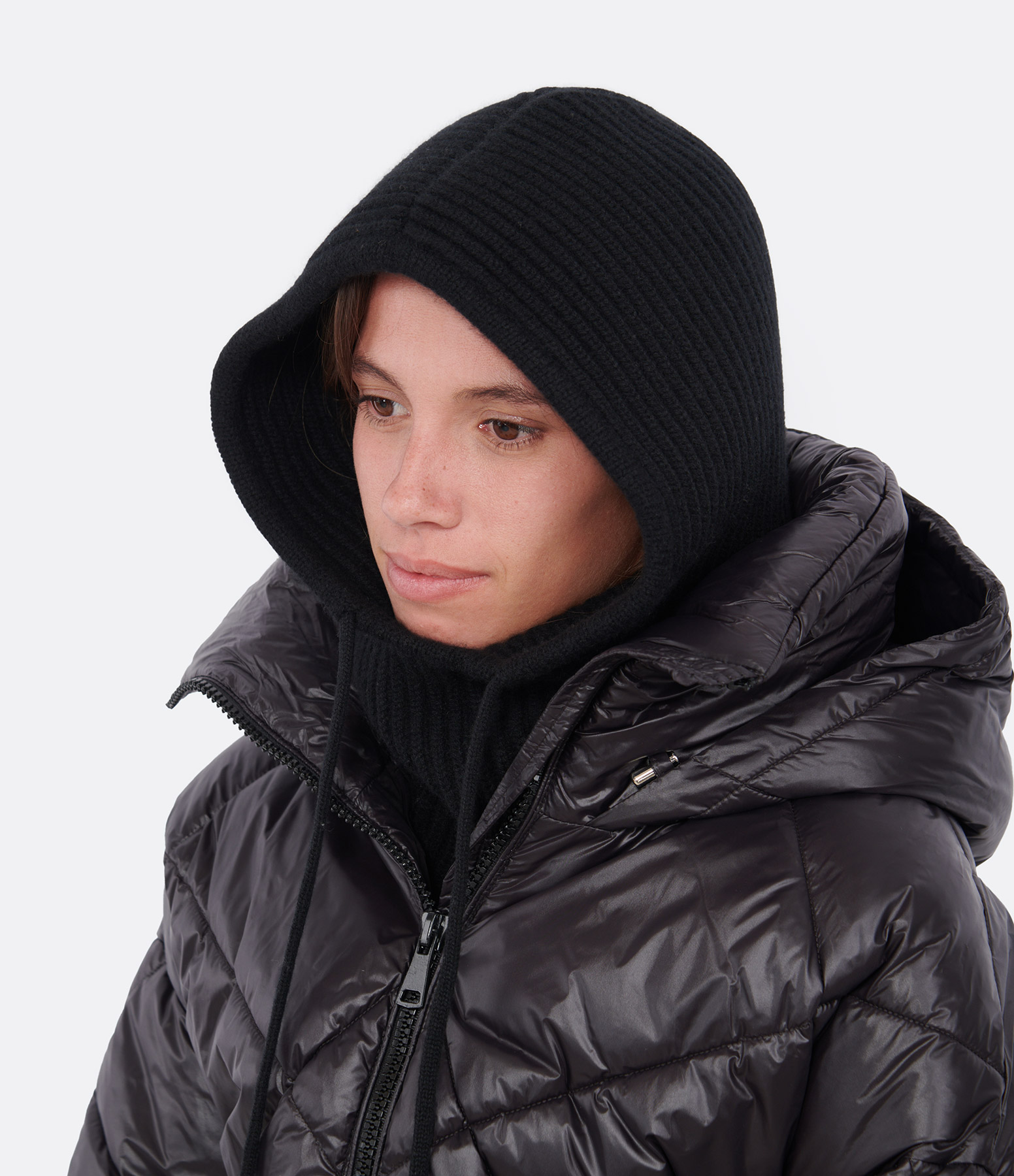 Sybel Black Cashmere Balaclava