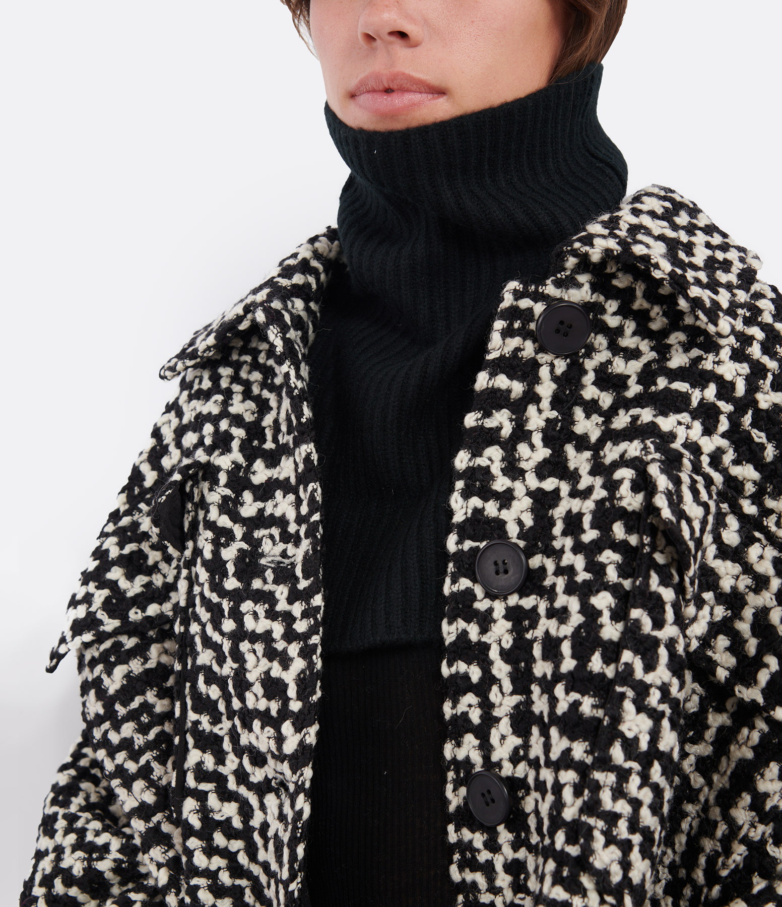 Keelin Black Cashmere Front Panel