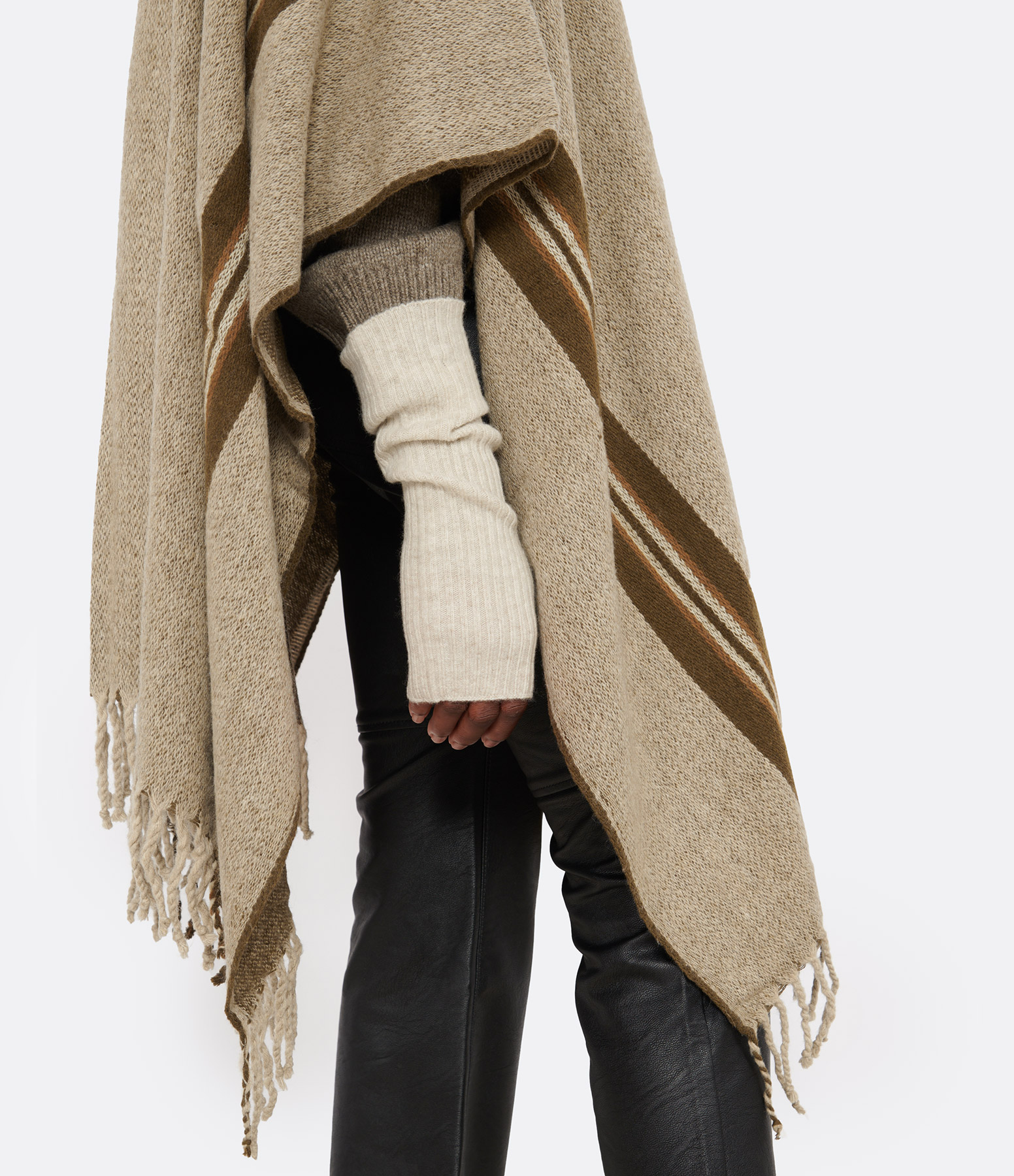 Knokke Oat Cashmere Mittens