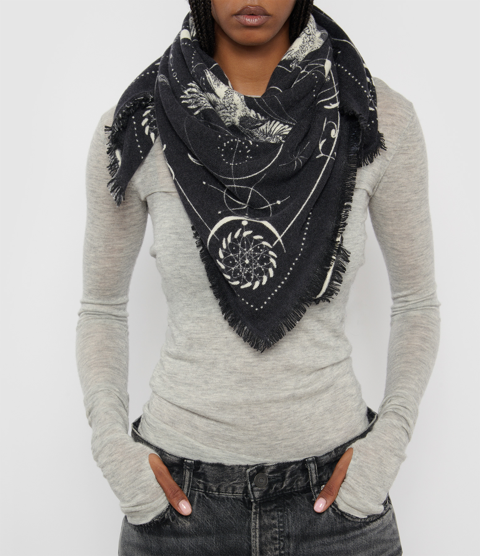 Hiloki Black Scarf, Dr Woo x Kujten Collaboration