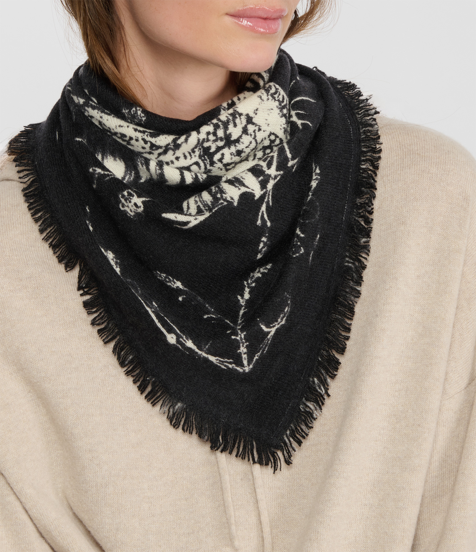 Black Hilo Scarf, Dr Woo x Kujten Collaboration
