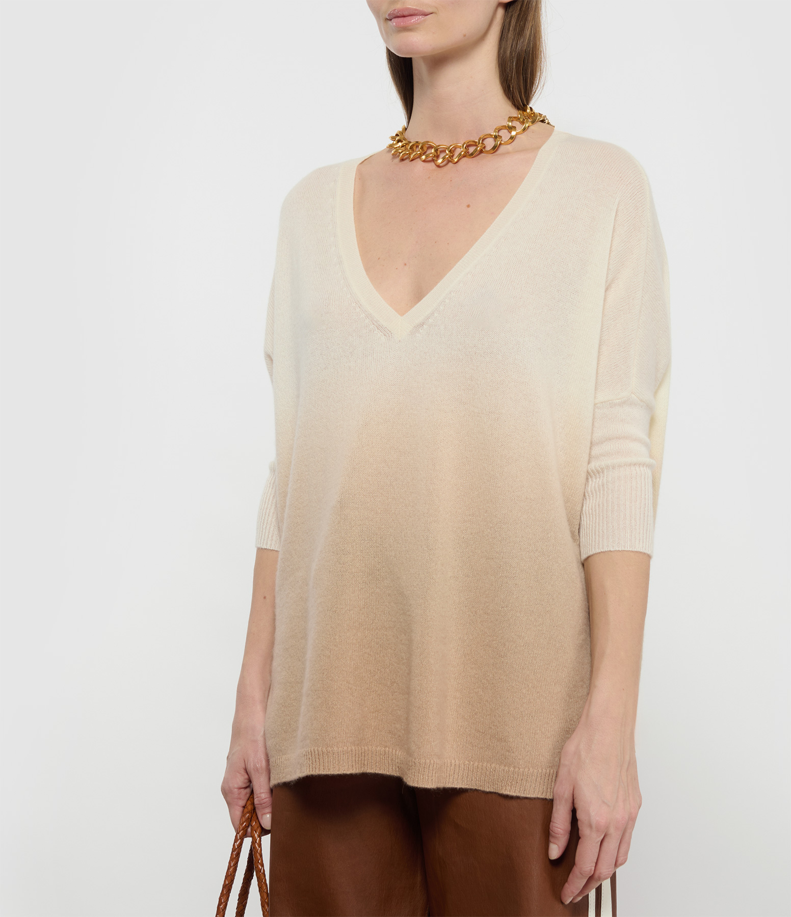 Minie Dye Organic White Jumper