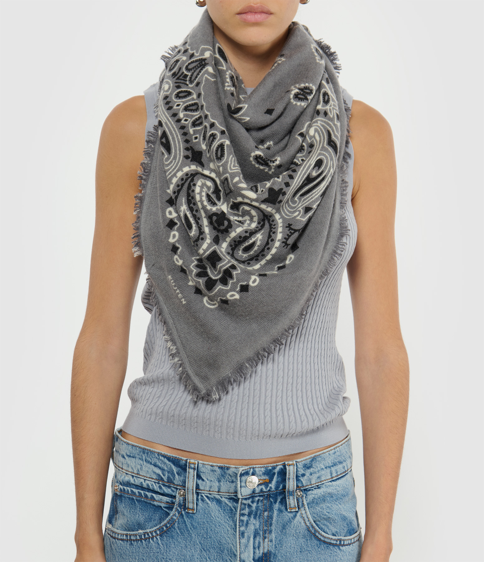 Hachiko Bico Flannel Scarf