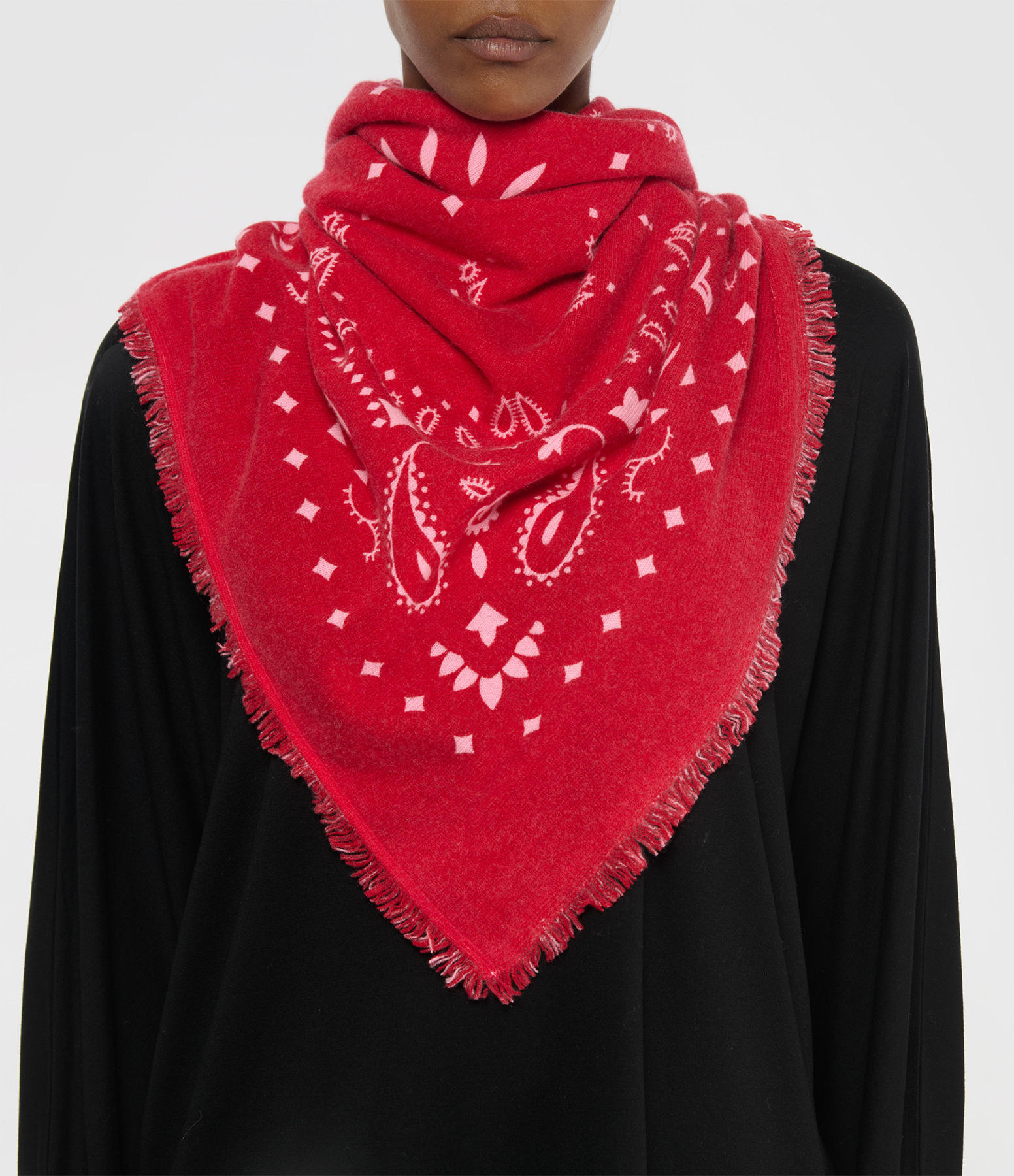 Hachiko Red and Pink Scarf
