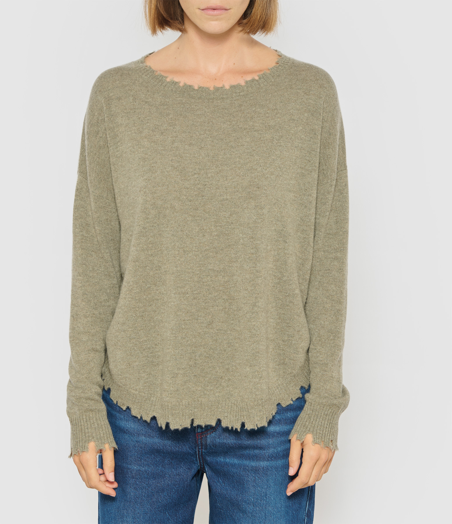 Mela Khaki China Jumper