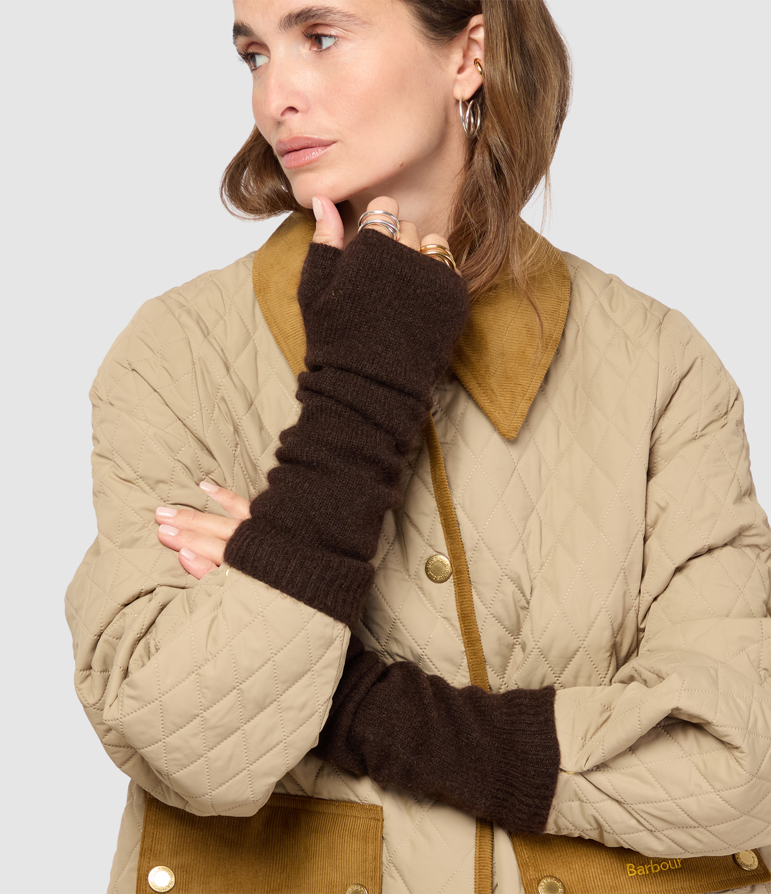 Brown Sochi Cashmere Mittens