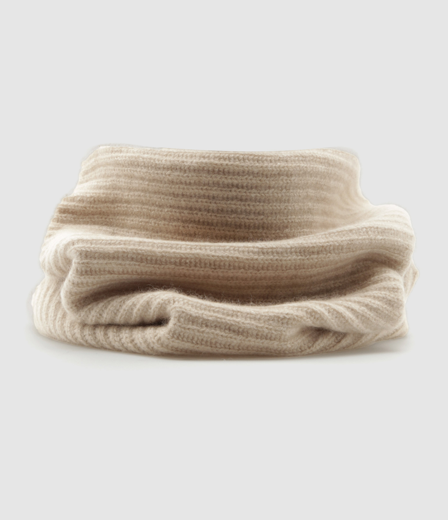 Organic Beige Cashmere-Style Neck Warmer