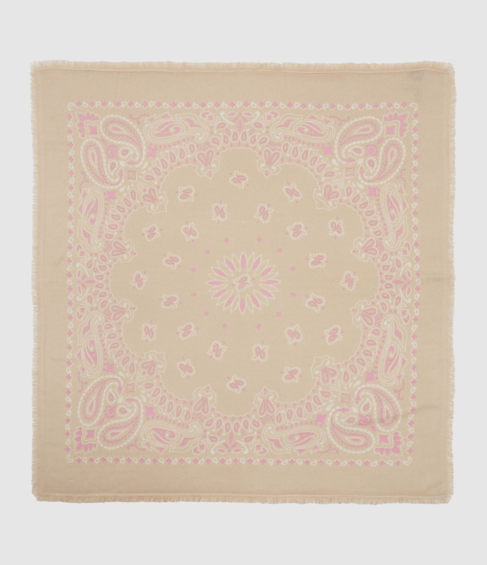 Hachiko Bico Pink Cashmere Scarf