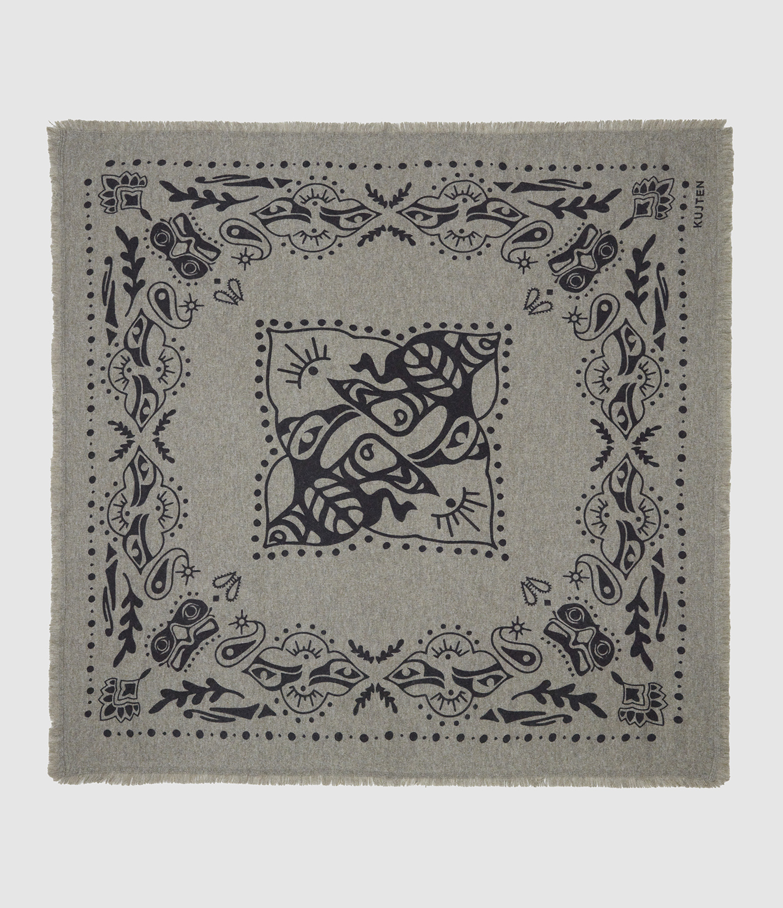 Hachiko Inuit Heathered Khaki Scarf