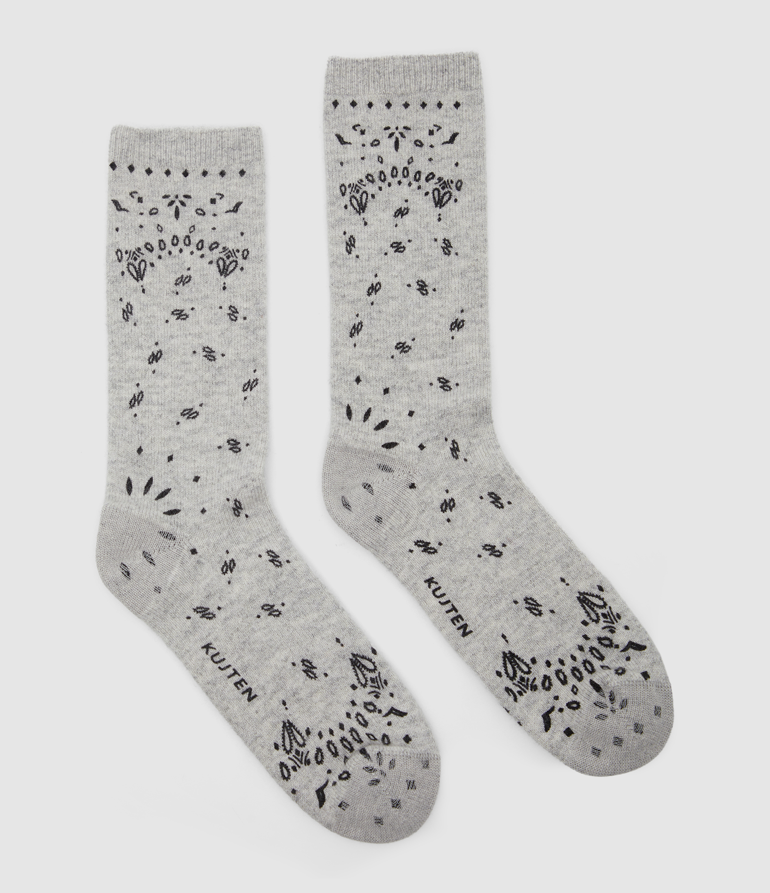 Sig Bandana Light Grey Marled Socks