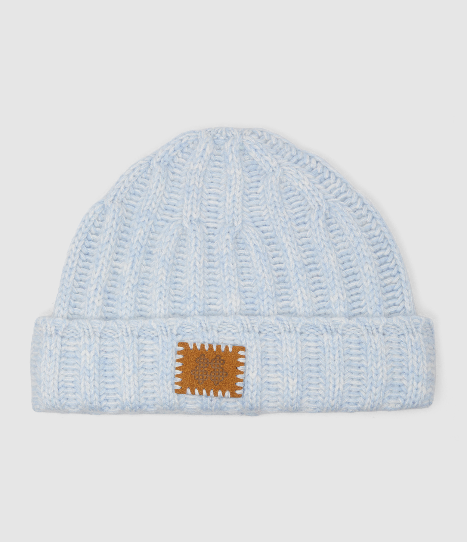 Bruges Cashmere Beanie in Mouline Celest Mouli