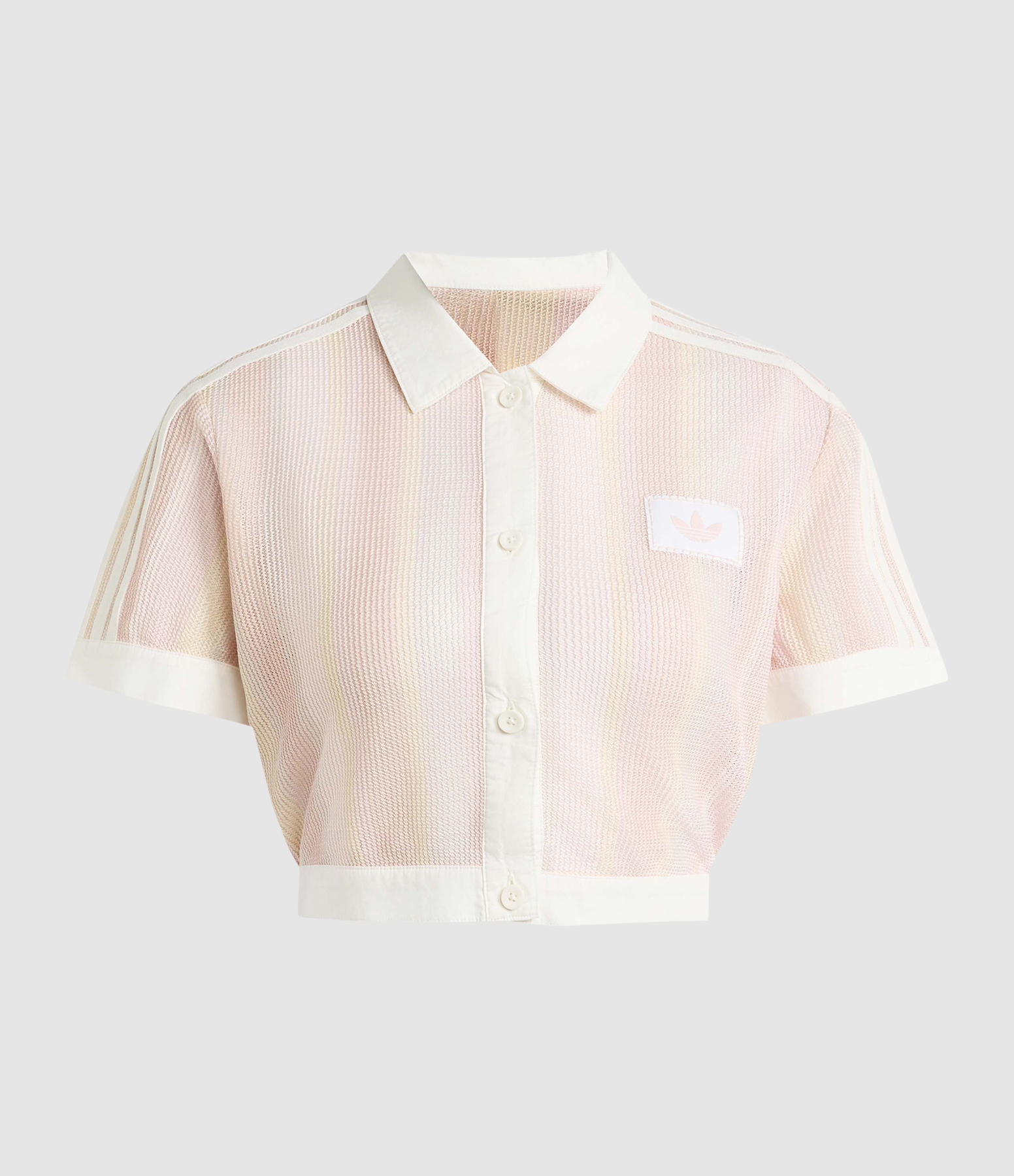 Cropped Multicoloured/Sandy Pink Polo Shirt, Summer Glow Capsule Collection