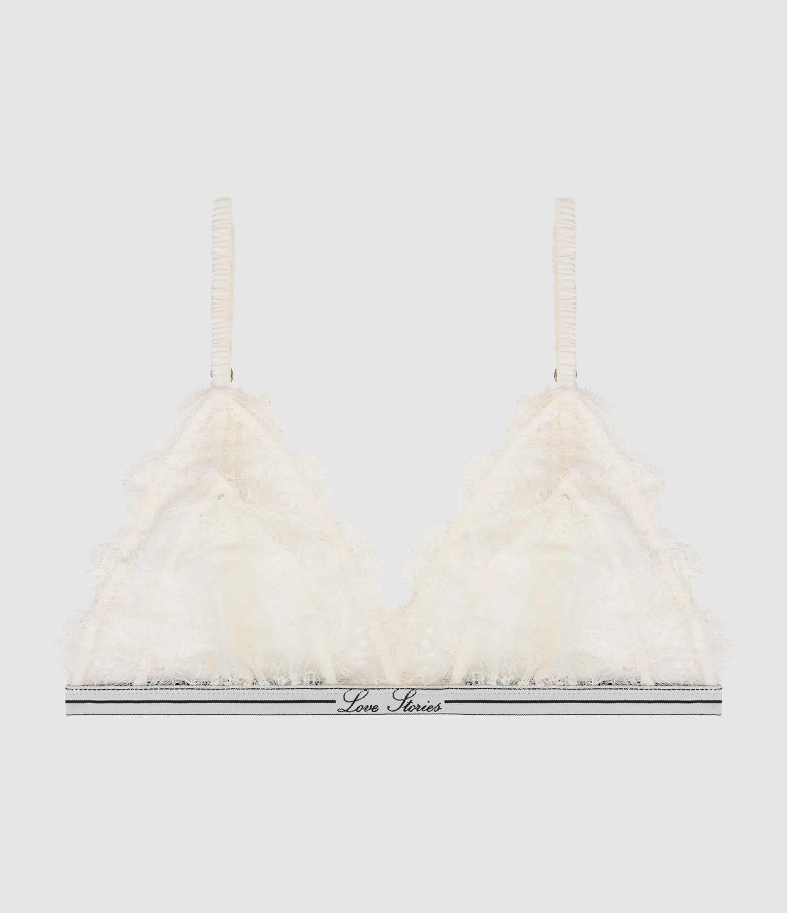 Love Lace White Bra