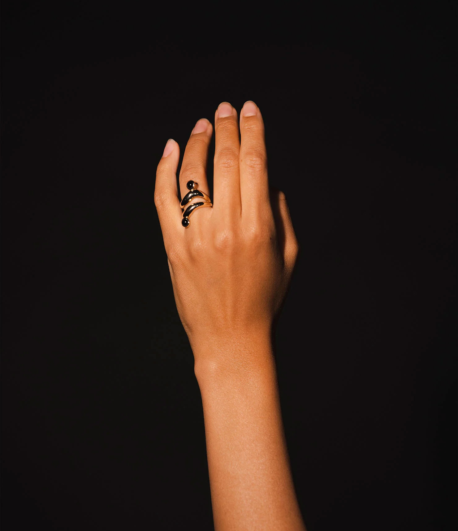 'As Above, So Below' Gold-Plated Ring