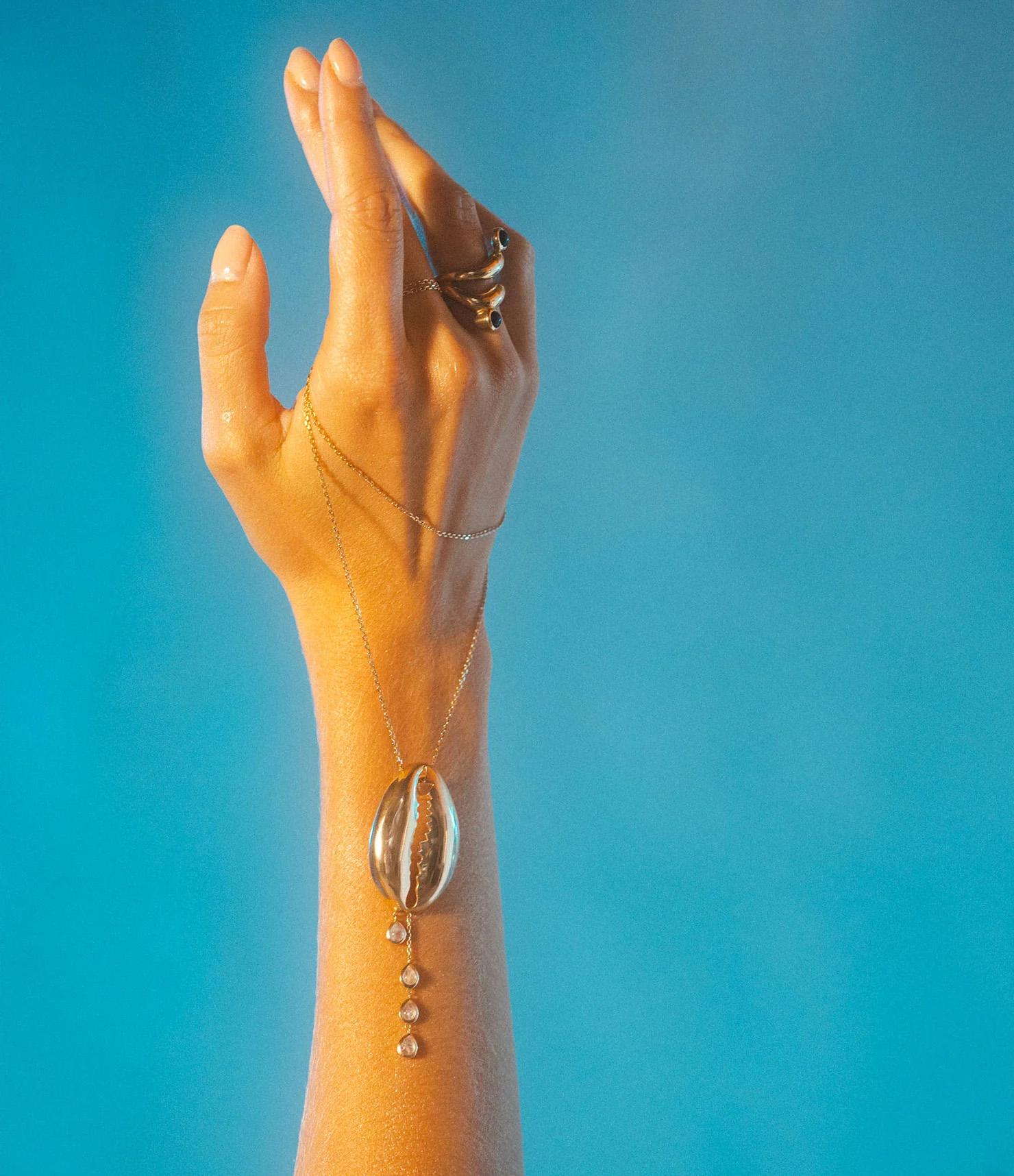 Gold Dripping Necklace