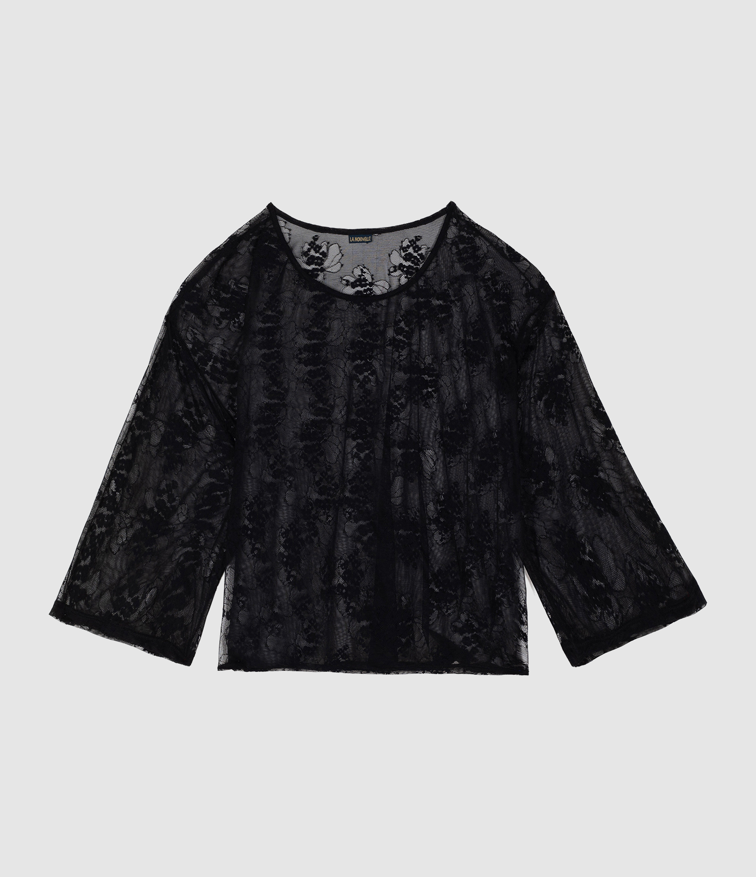 Tiago Black Lace T-shirt