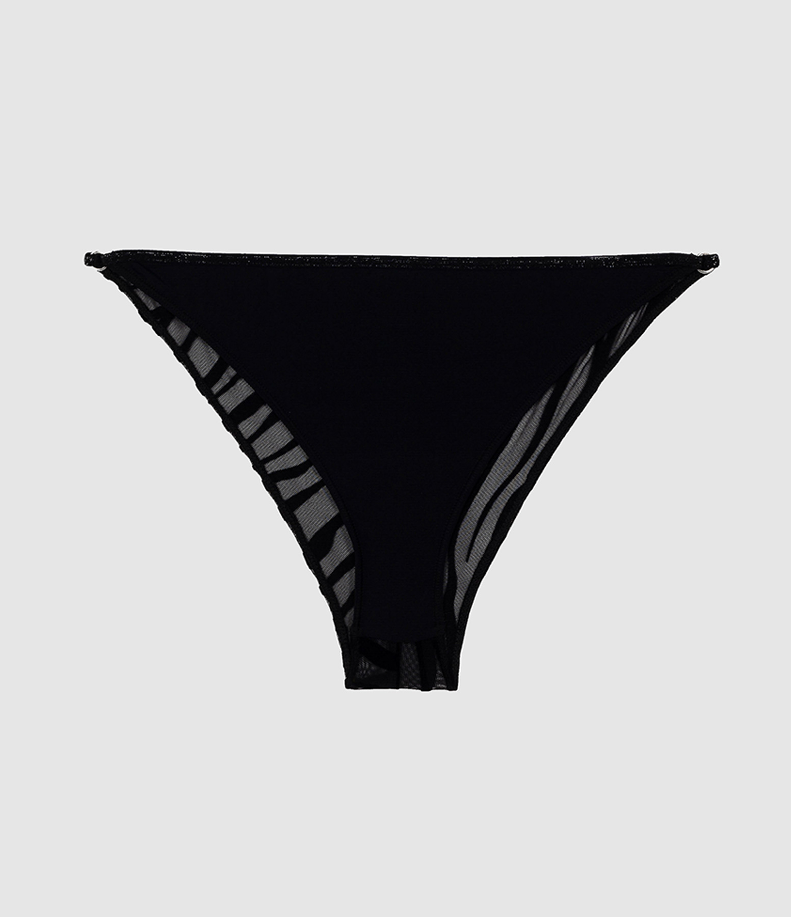 Thea Black Zebra Thong