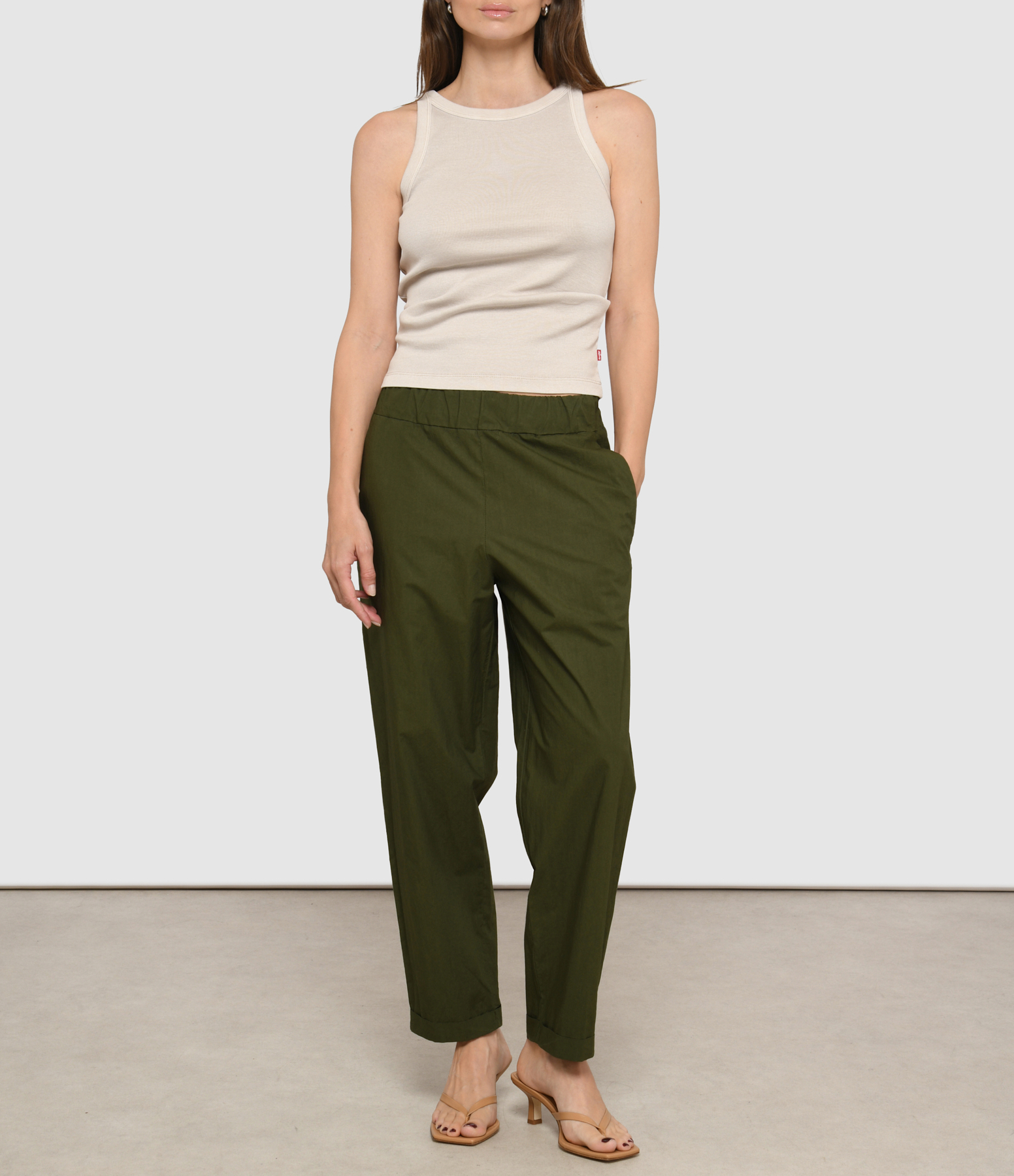 Vela Clara Olive Trousers