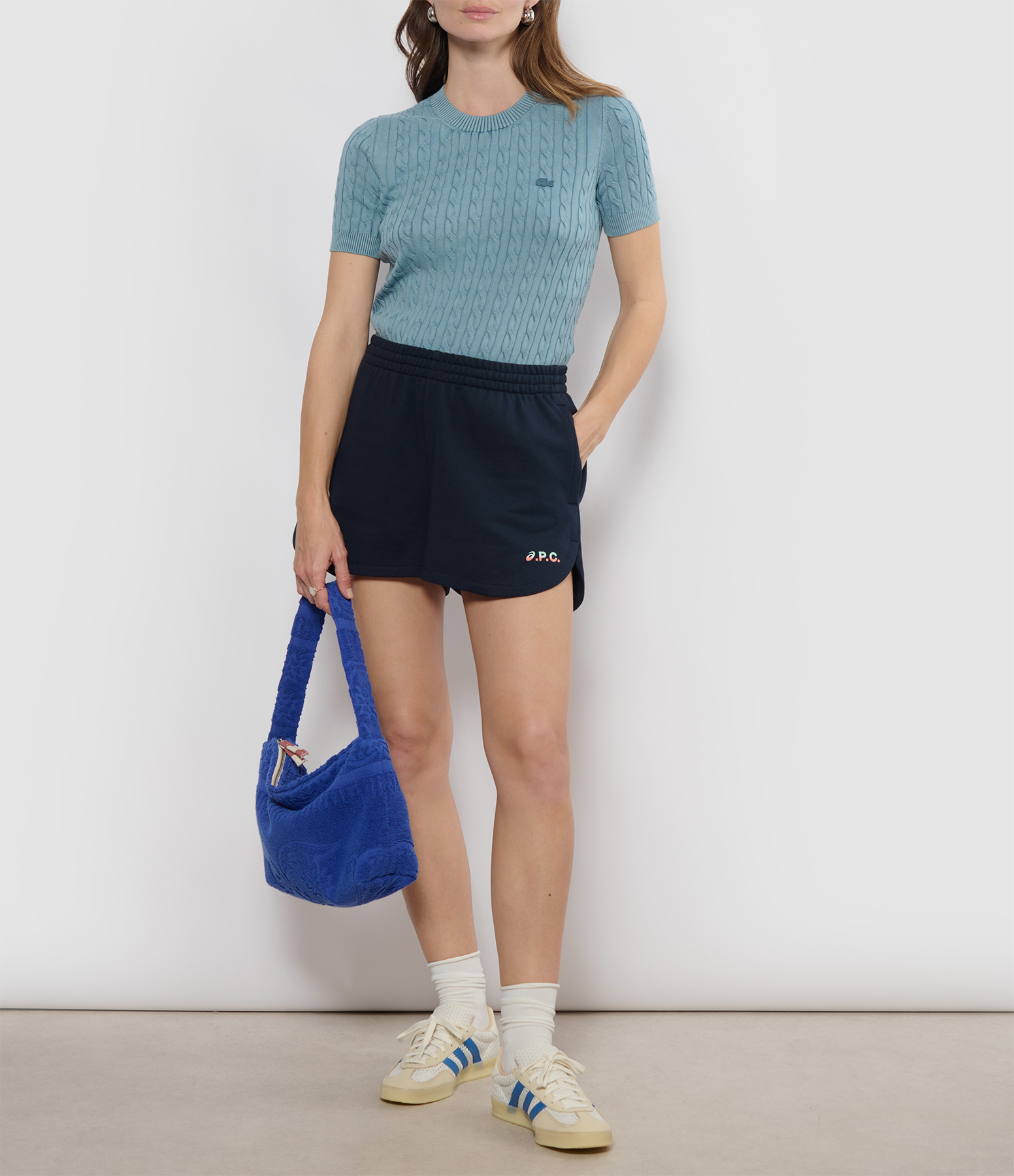 Atlantic Terry Cloth Moon Bag