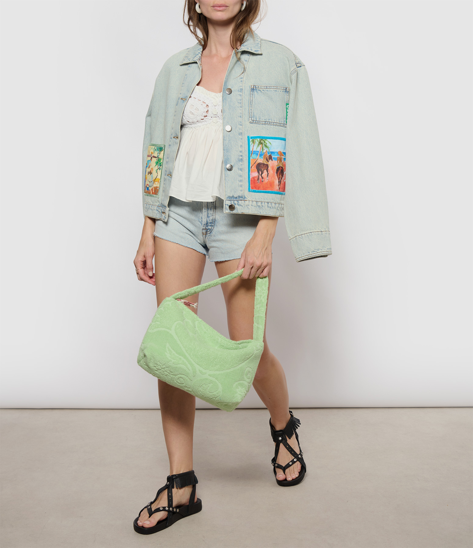Moon Terry Cloth Bag – Summer Lime